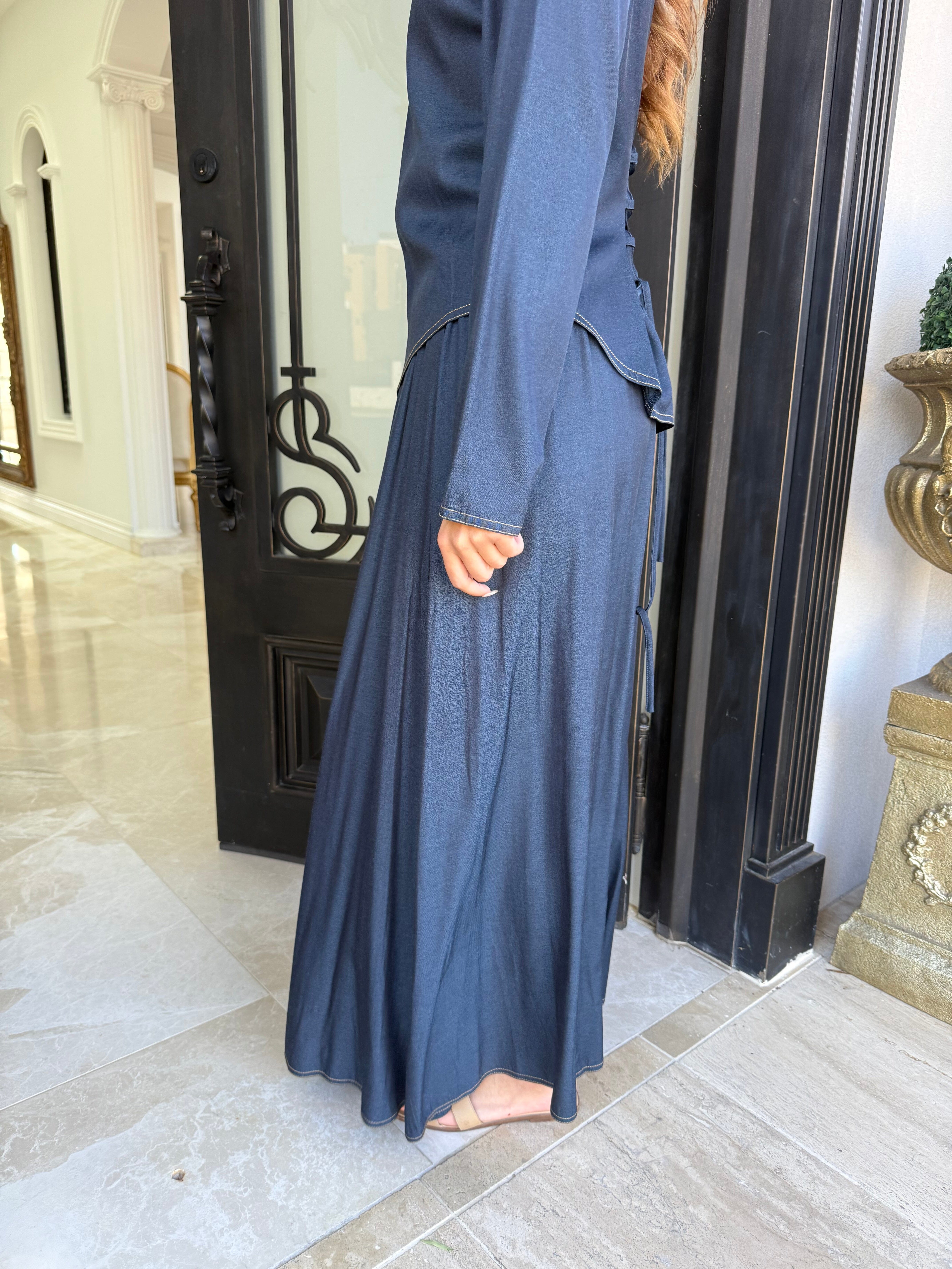 Chambray Skirt Set