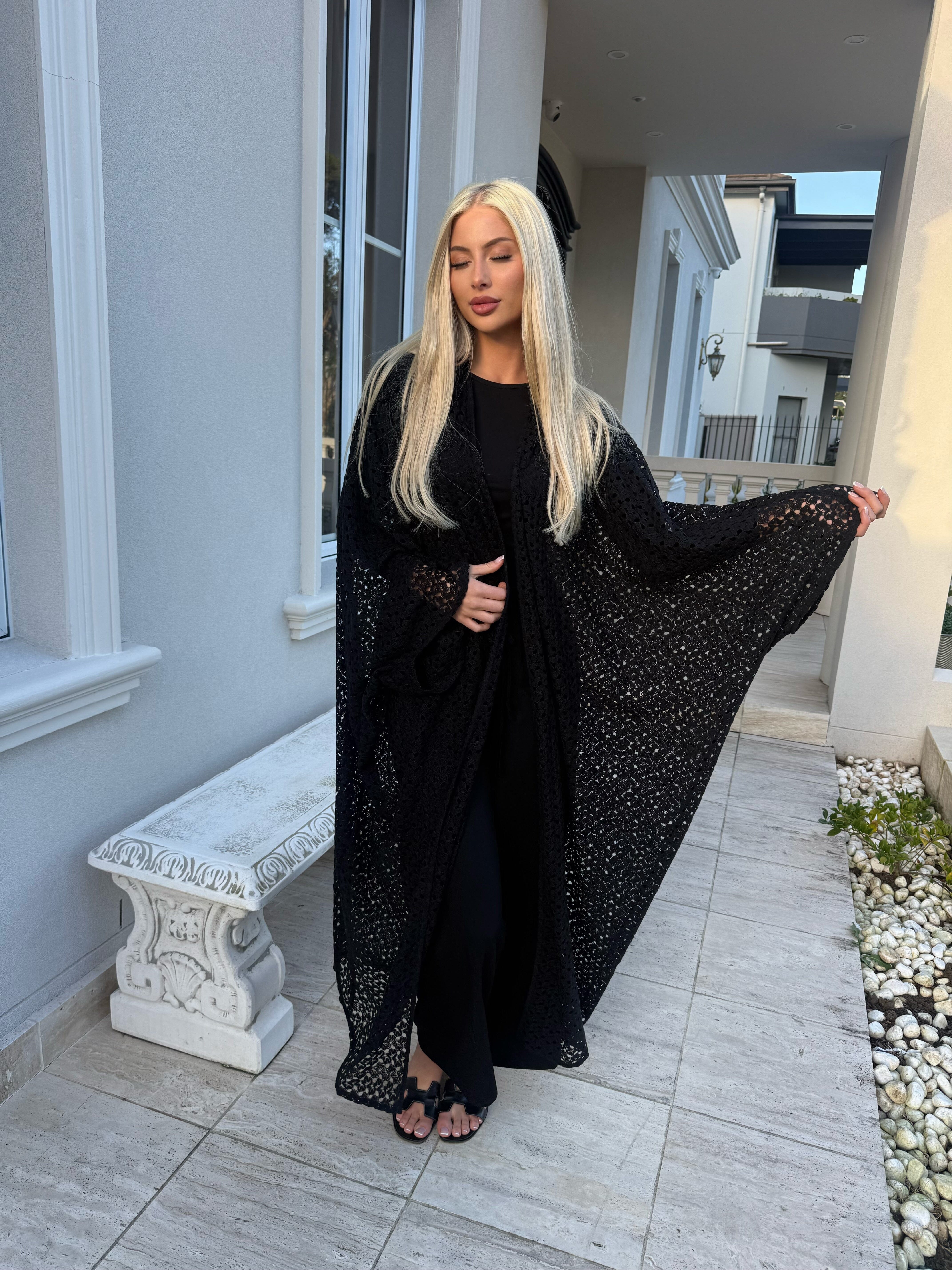 Batwing Crochet Kimono