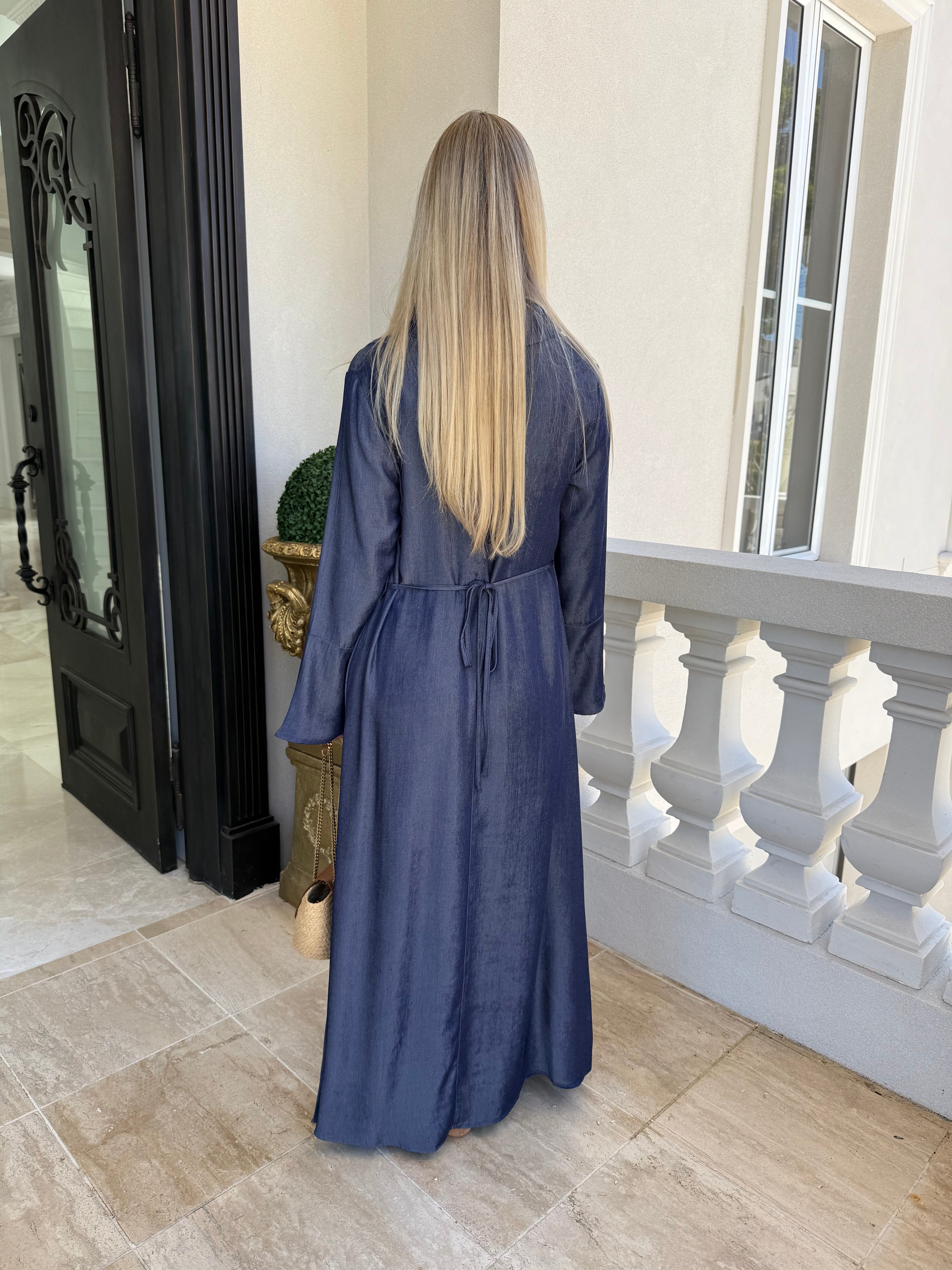 Chambray Belle Sleeve Dress