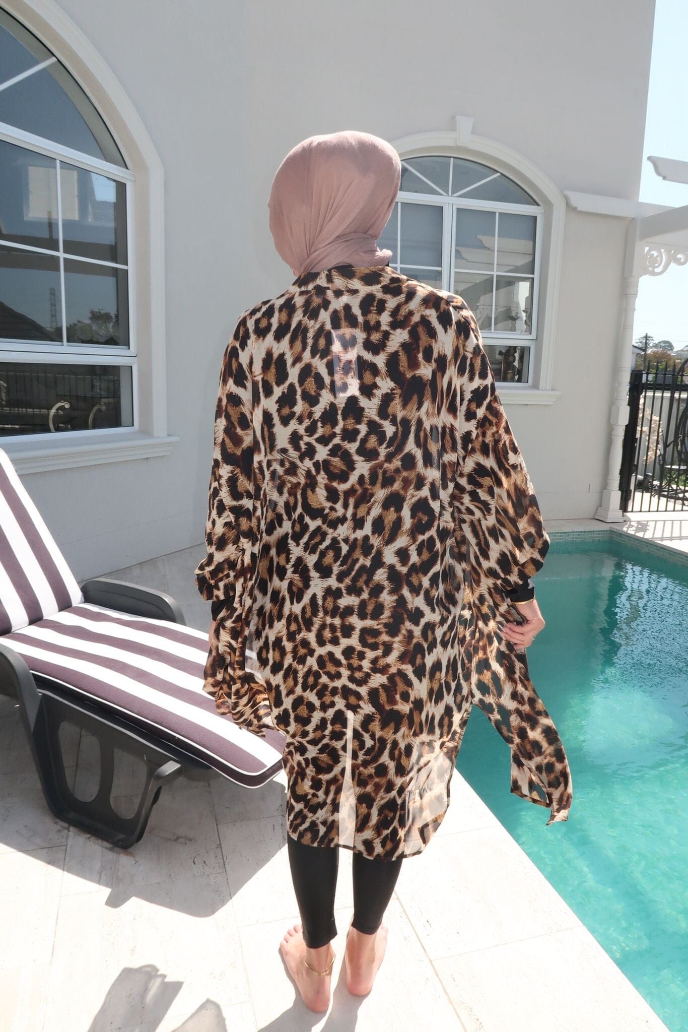 Leopard Swim Kimono