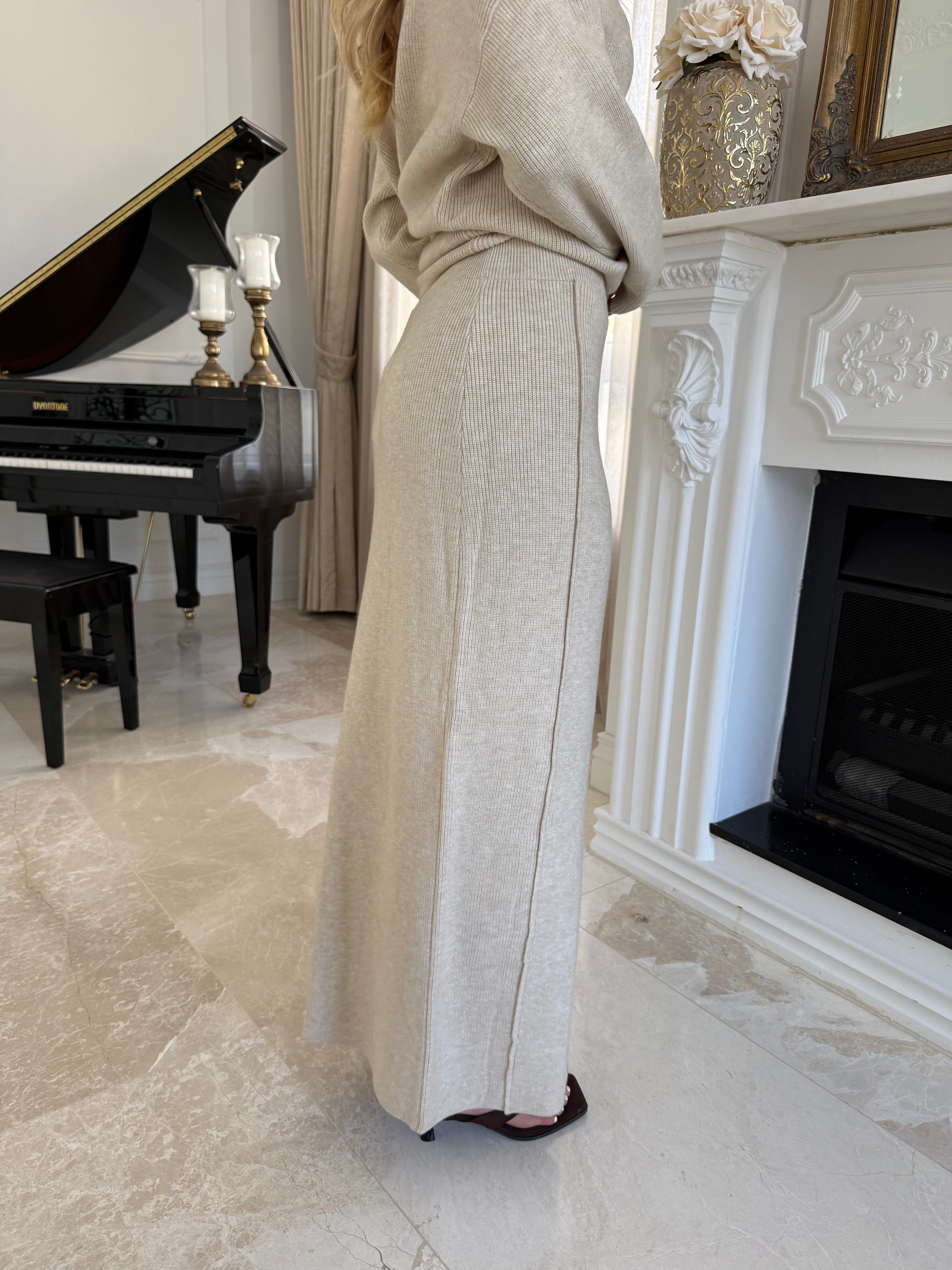 Turtle Neck Knit Set