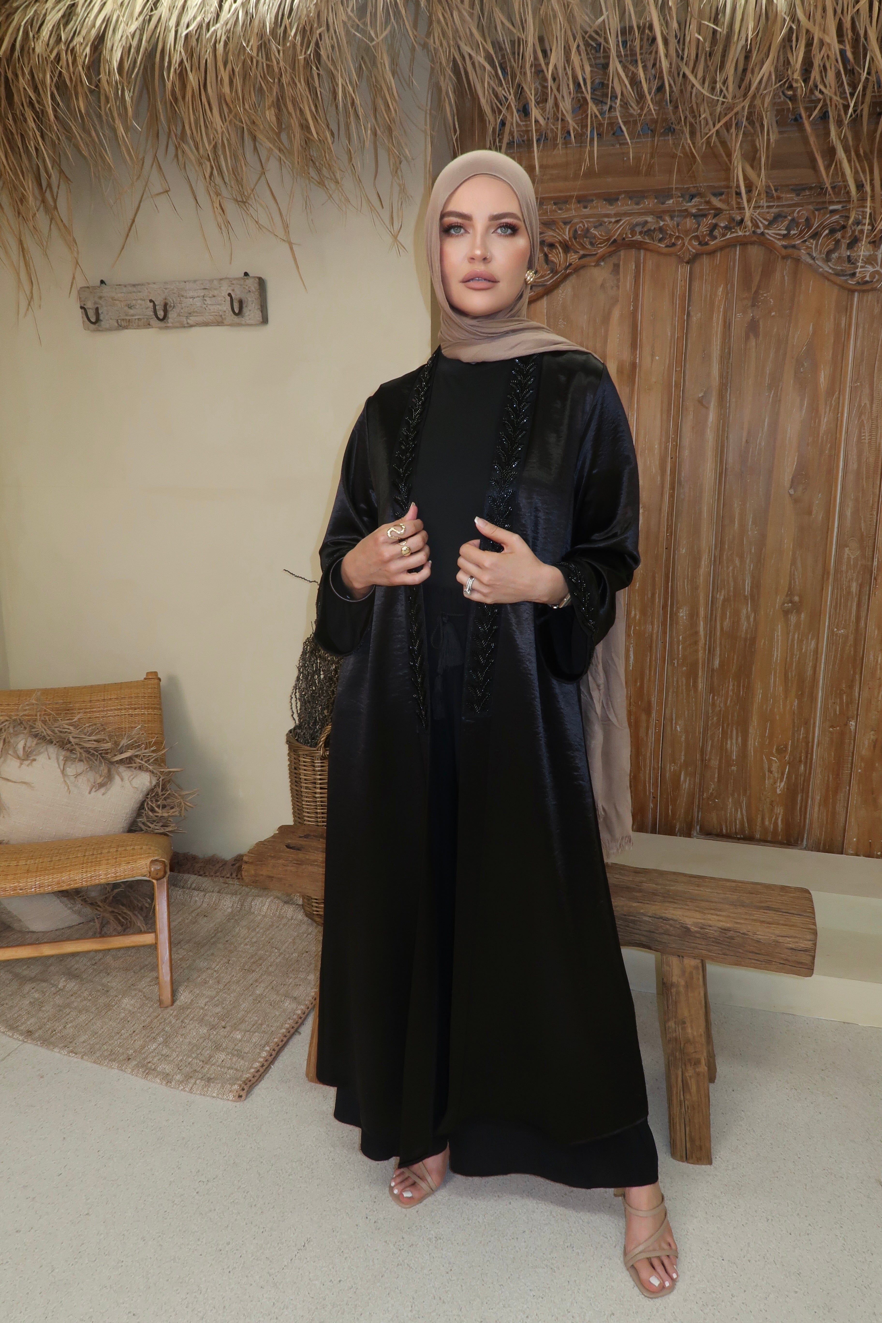 Layali Glow Open Abaya