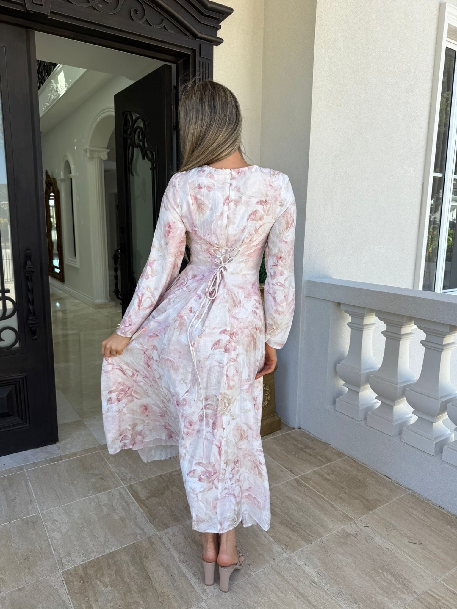 Dee Pink Tie Dress