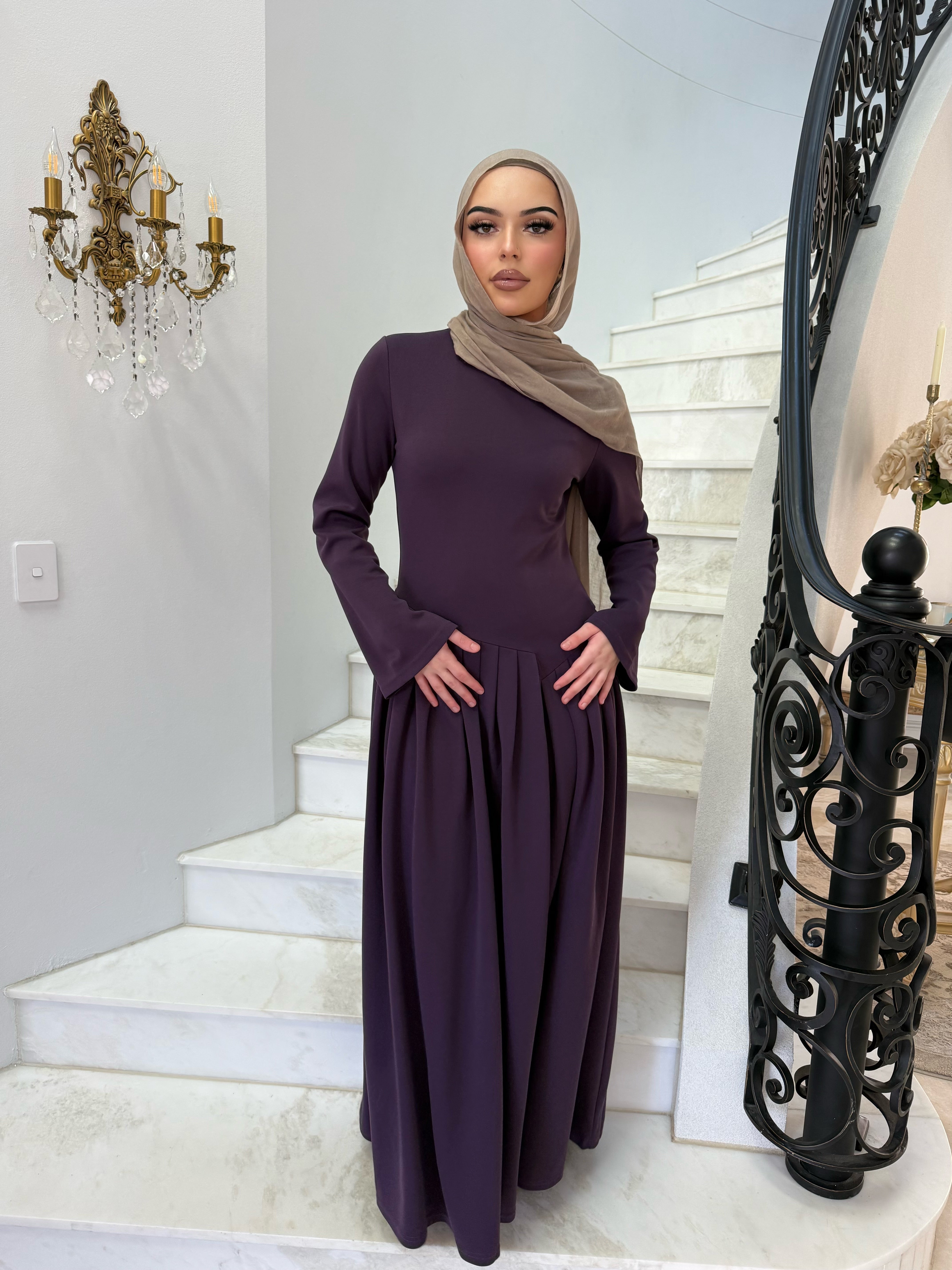 Pleated Glam Dress