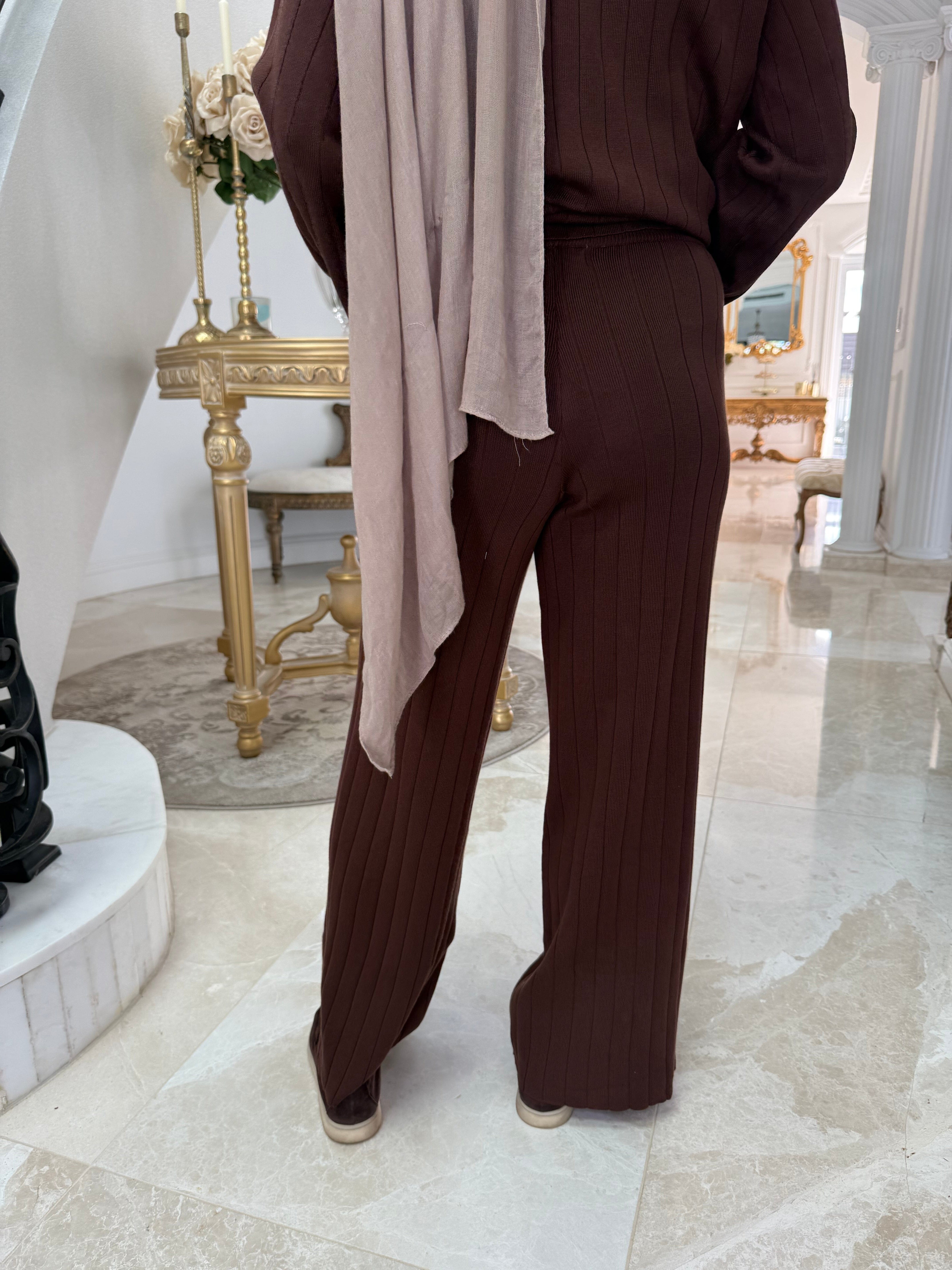 Thick Ribbed Knit Set