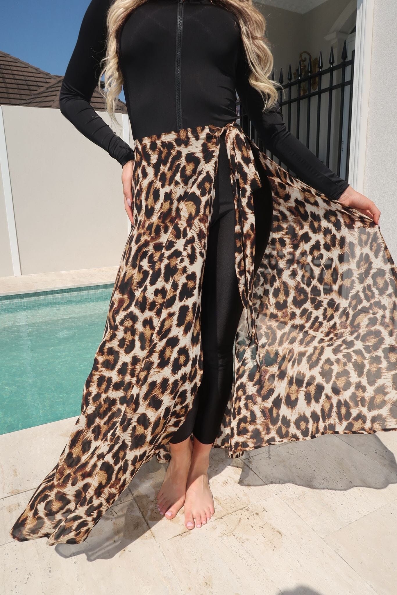 Leopard Swim Sarong