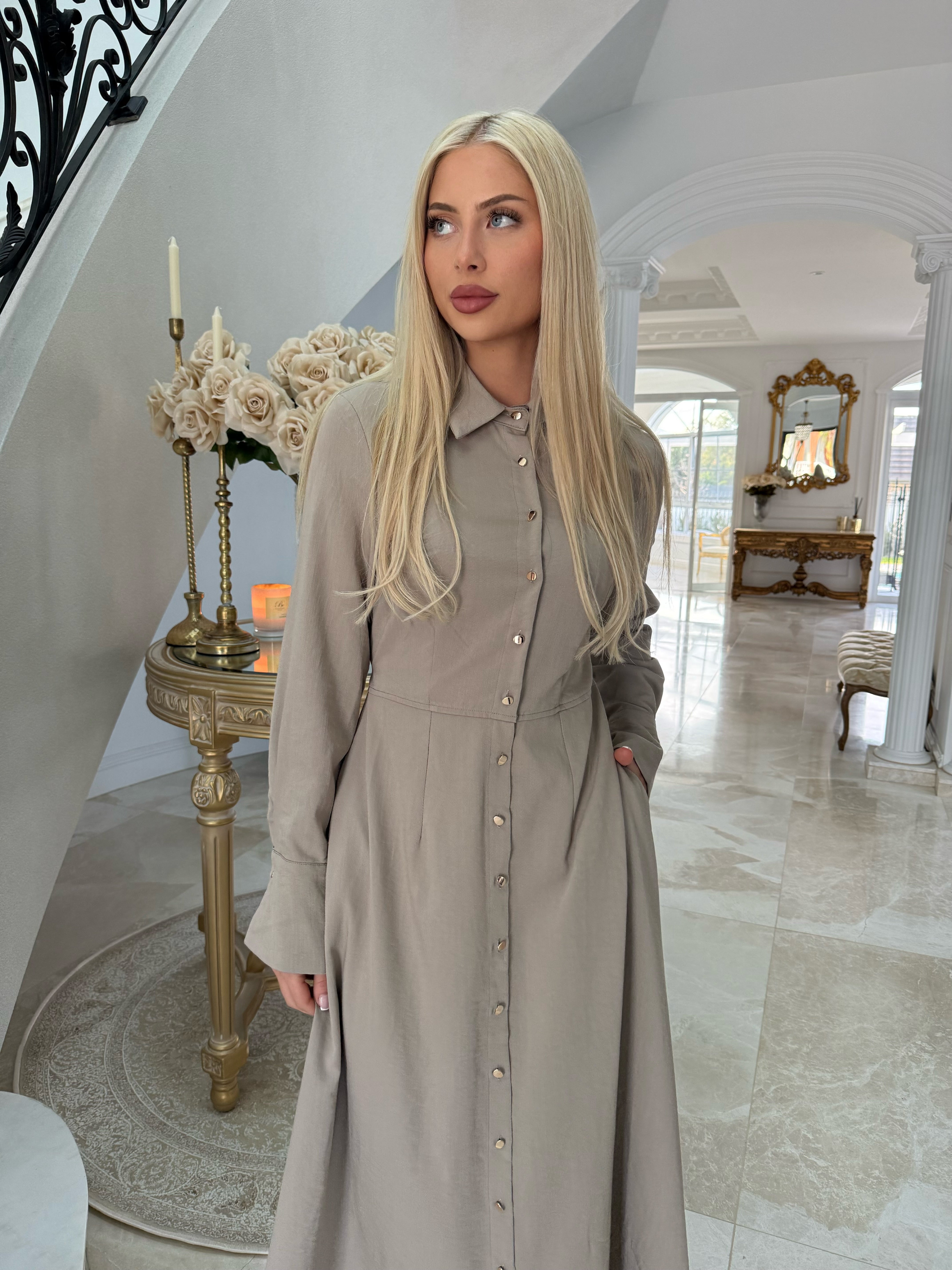 Button Down Maxi