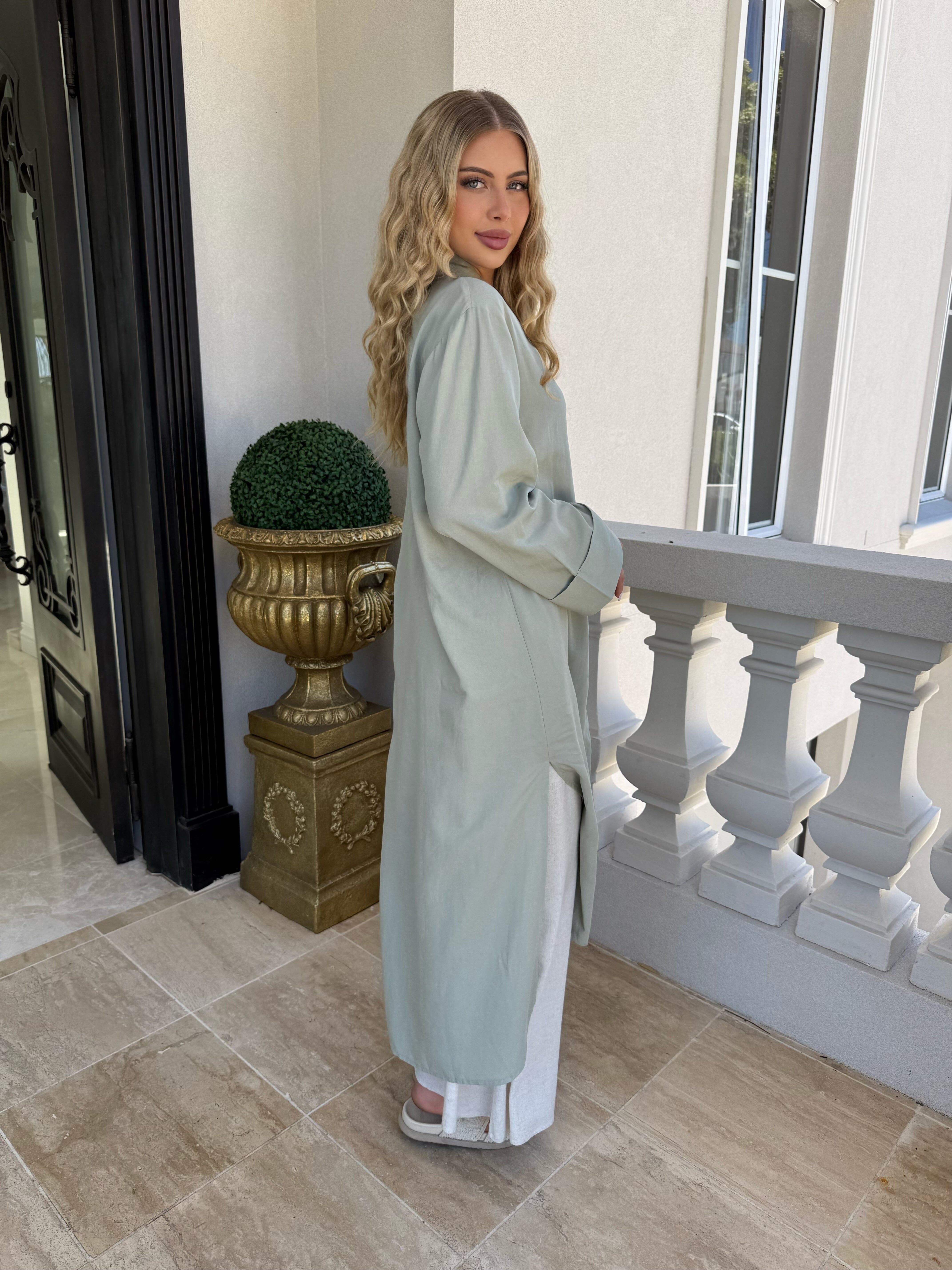 Oversized Linen Long Shirt