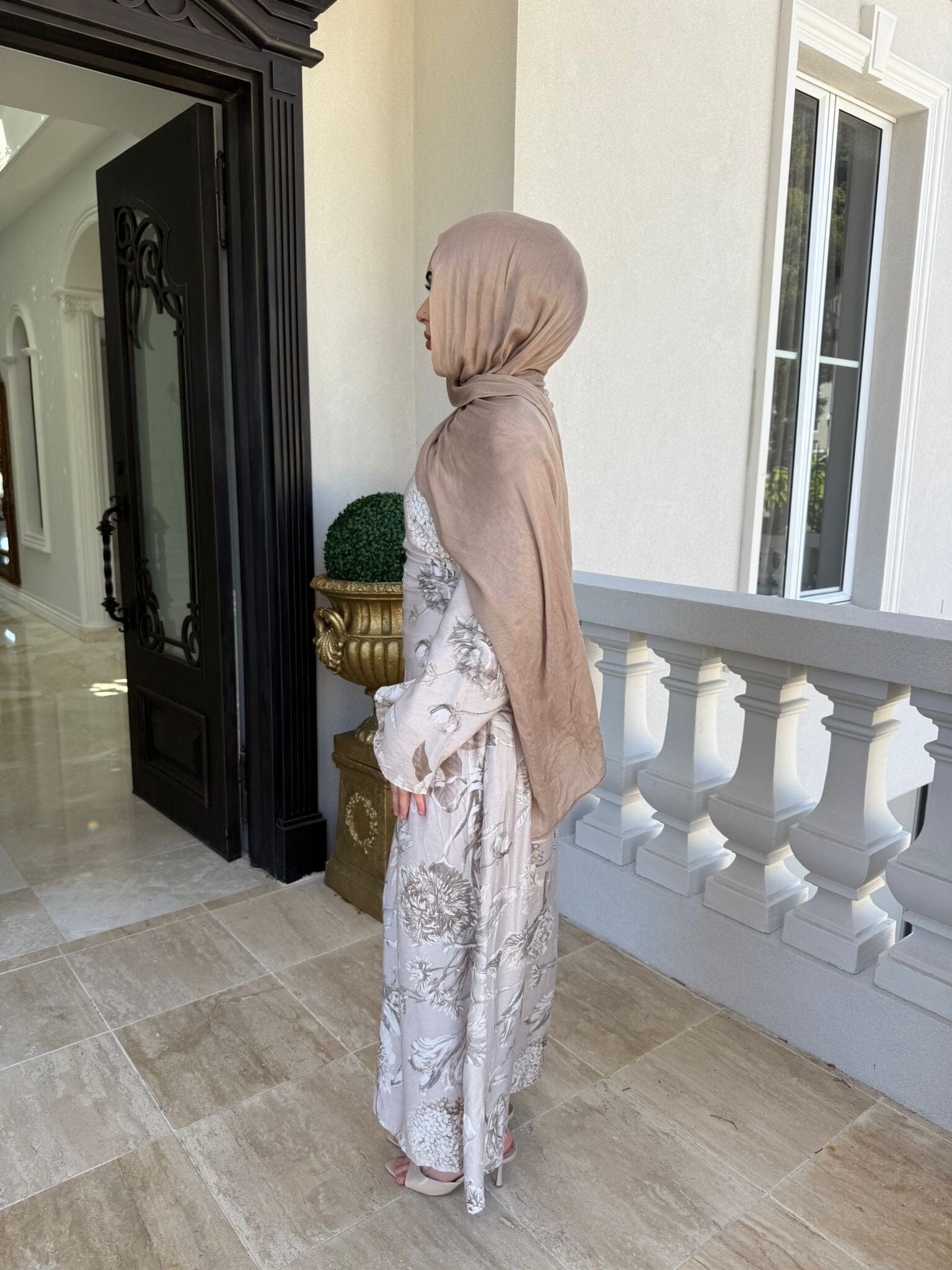 Stone Floral Dress