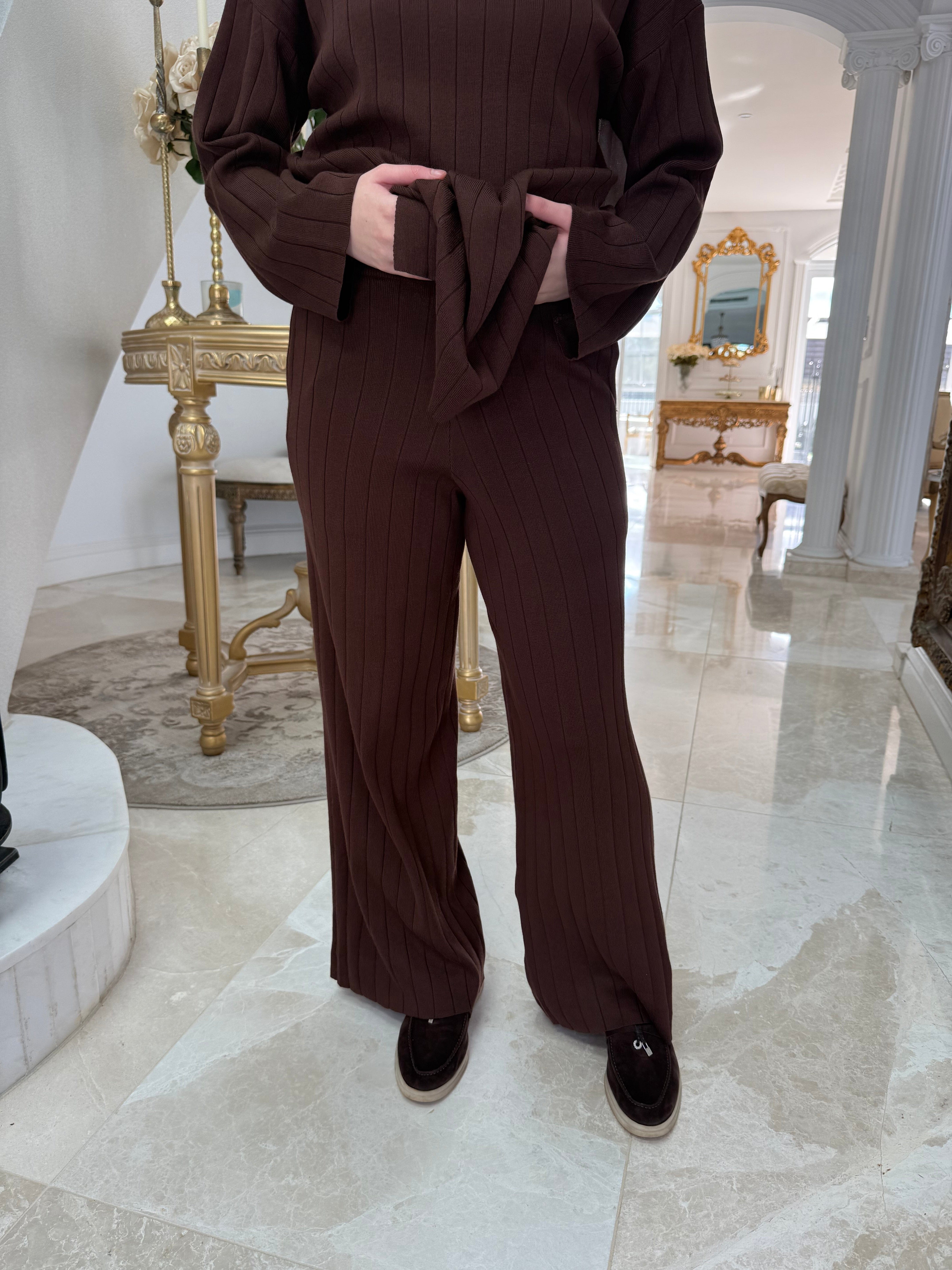 Thick Ribbed Knit Set