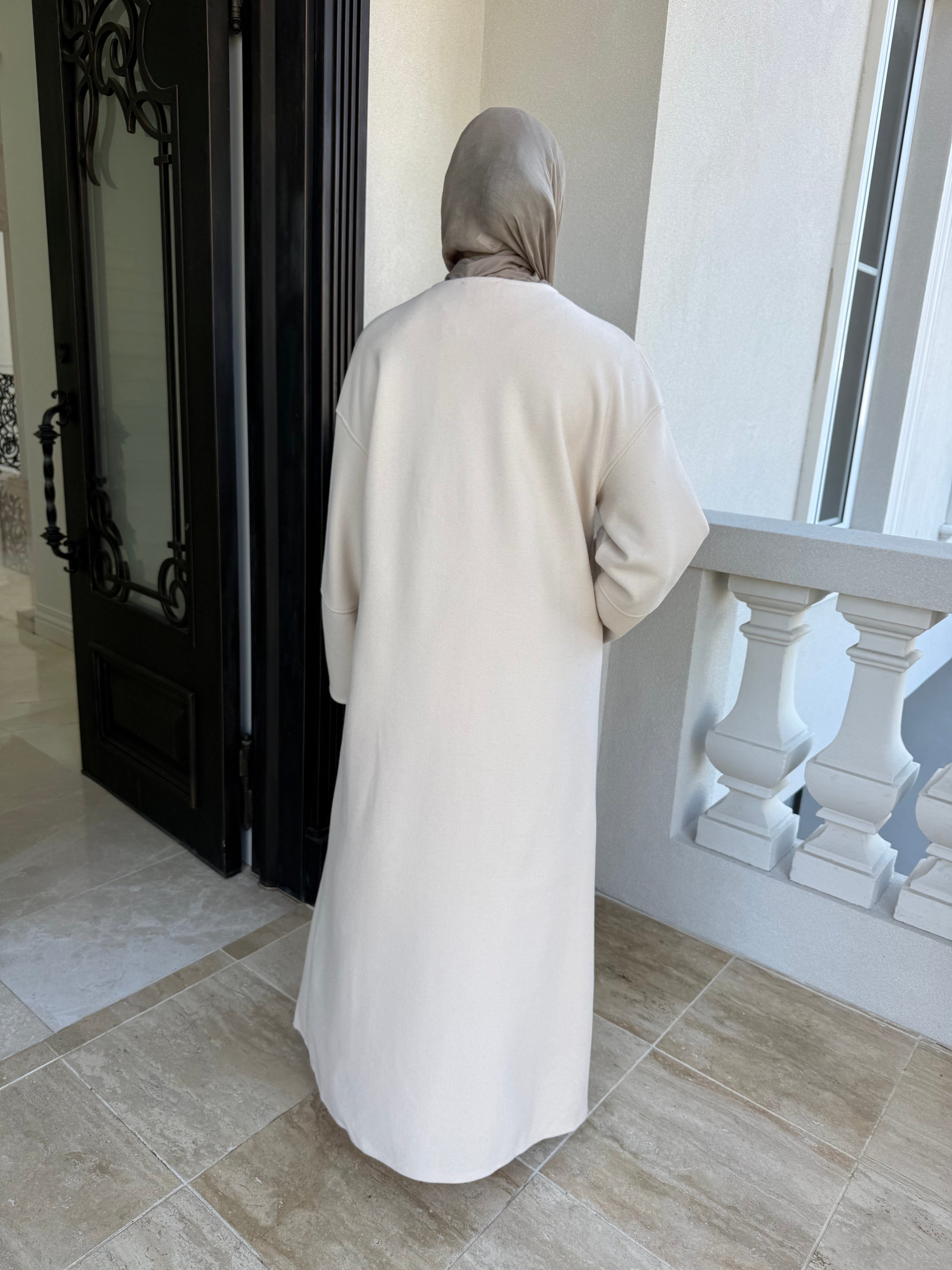 Mom Pocket Open Abaya