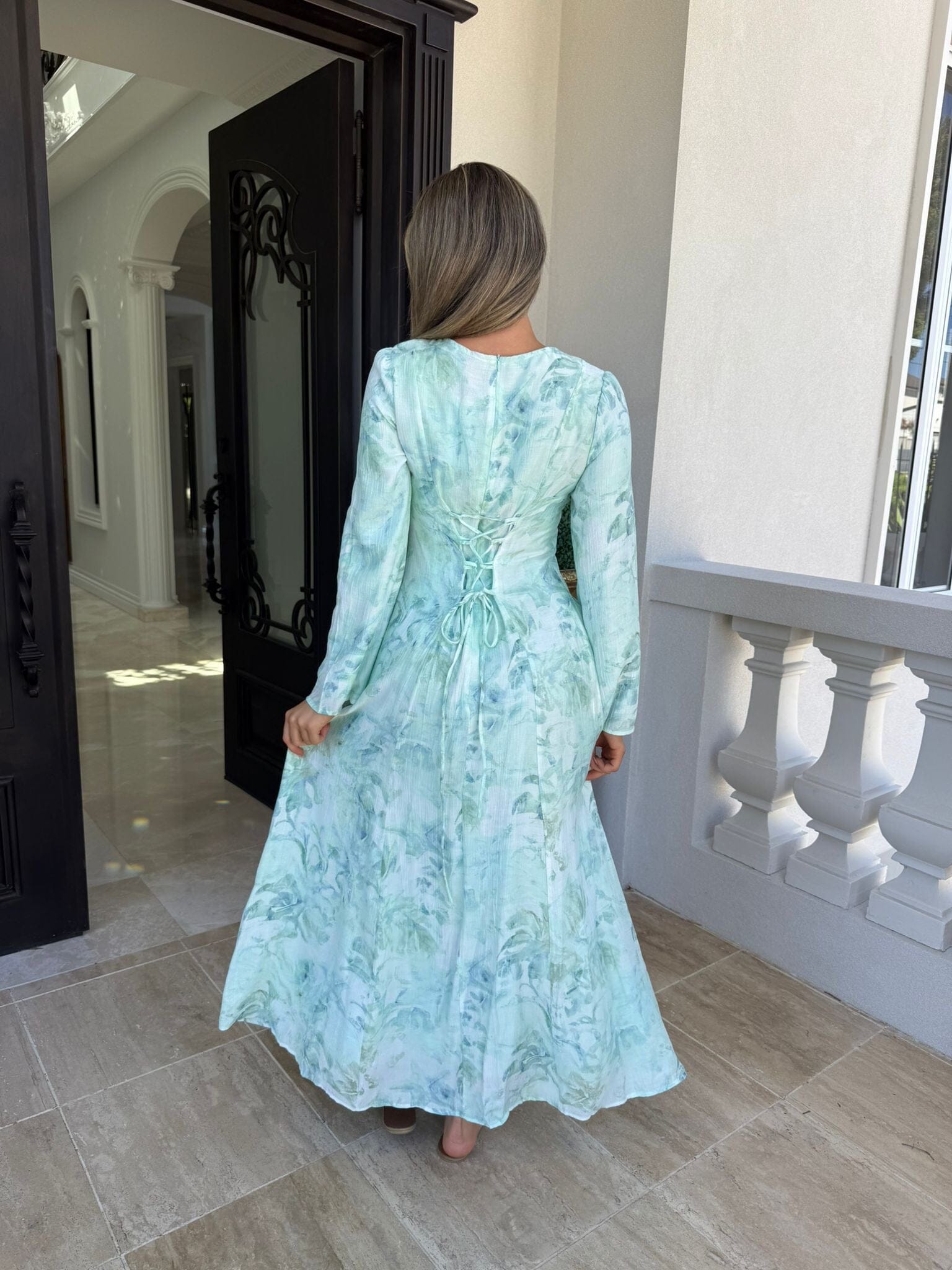 Dee Mint Tie Dress