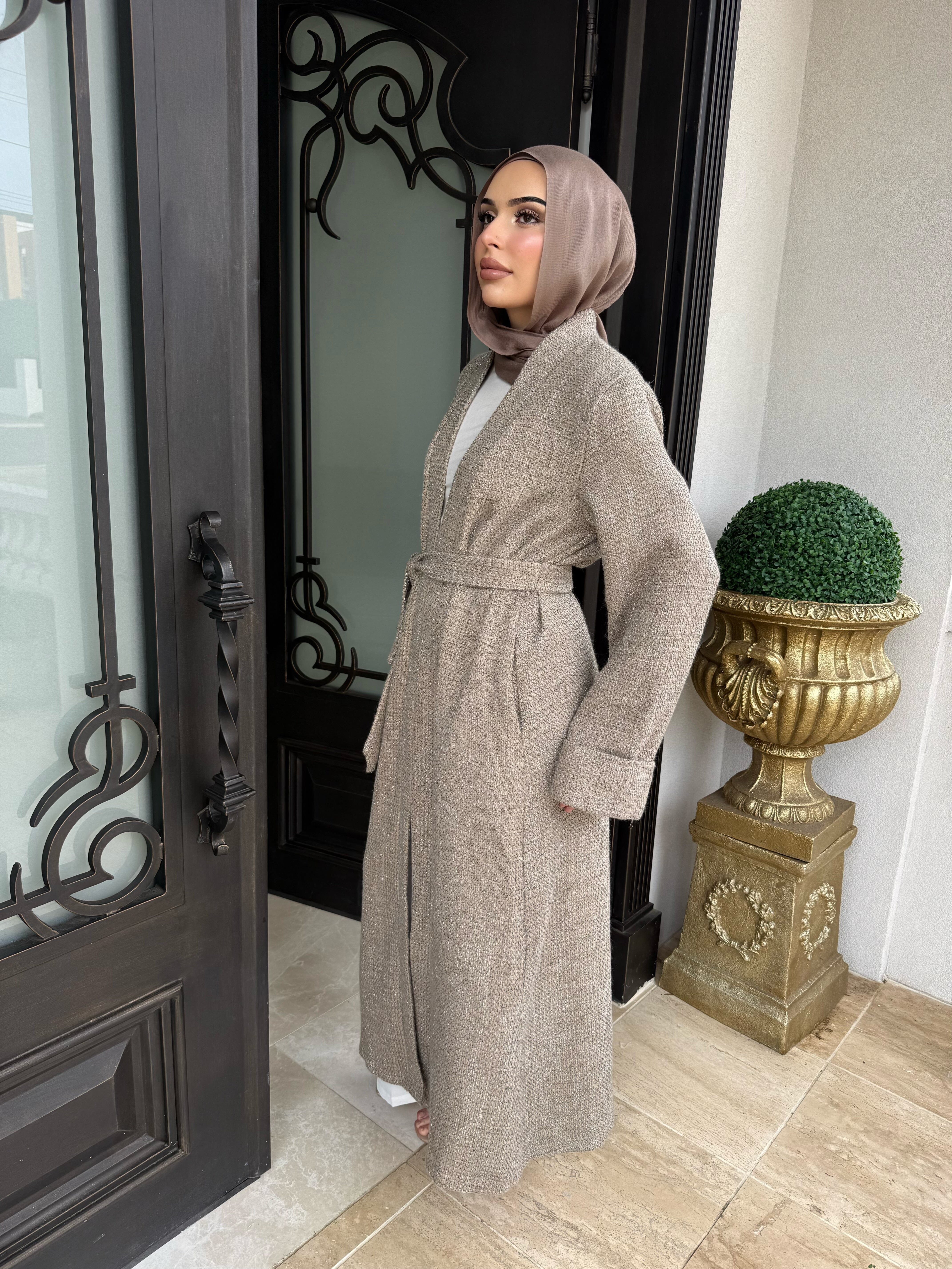 Tweed Belt Coat