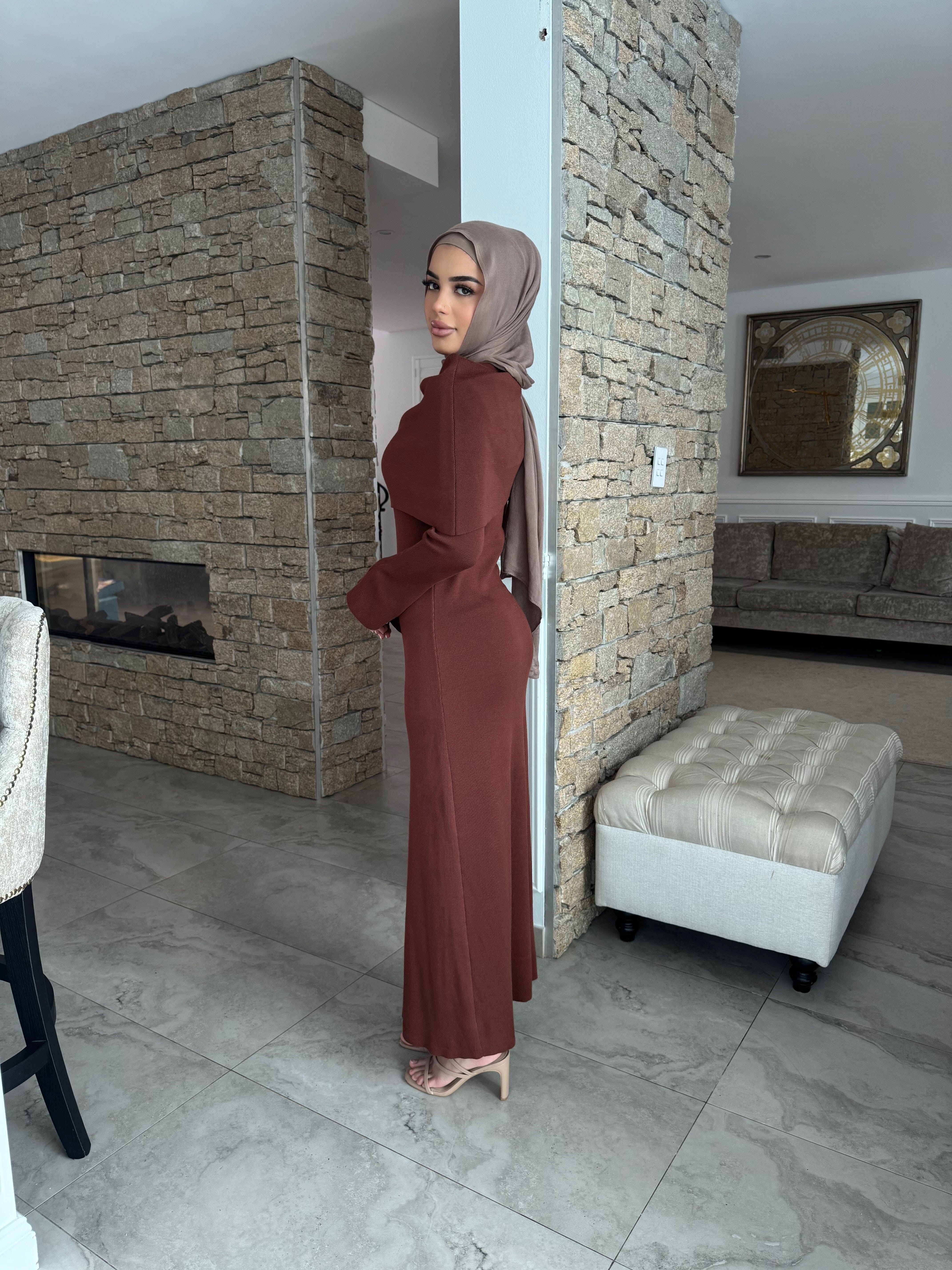 Knit Shawl Dress
