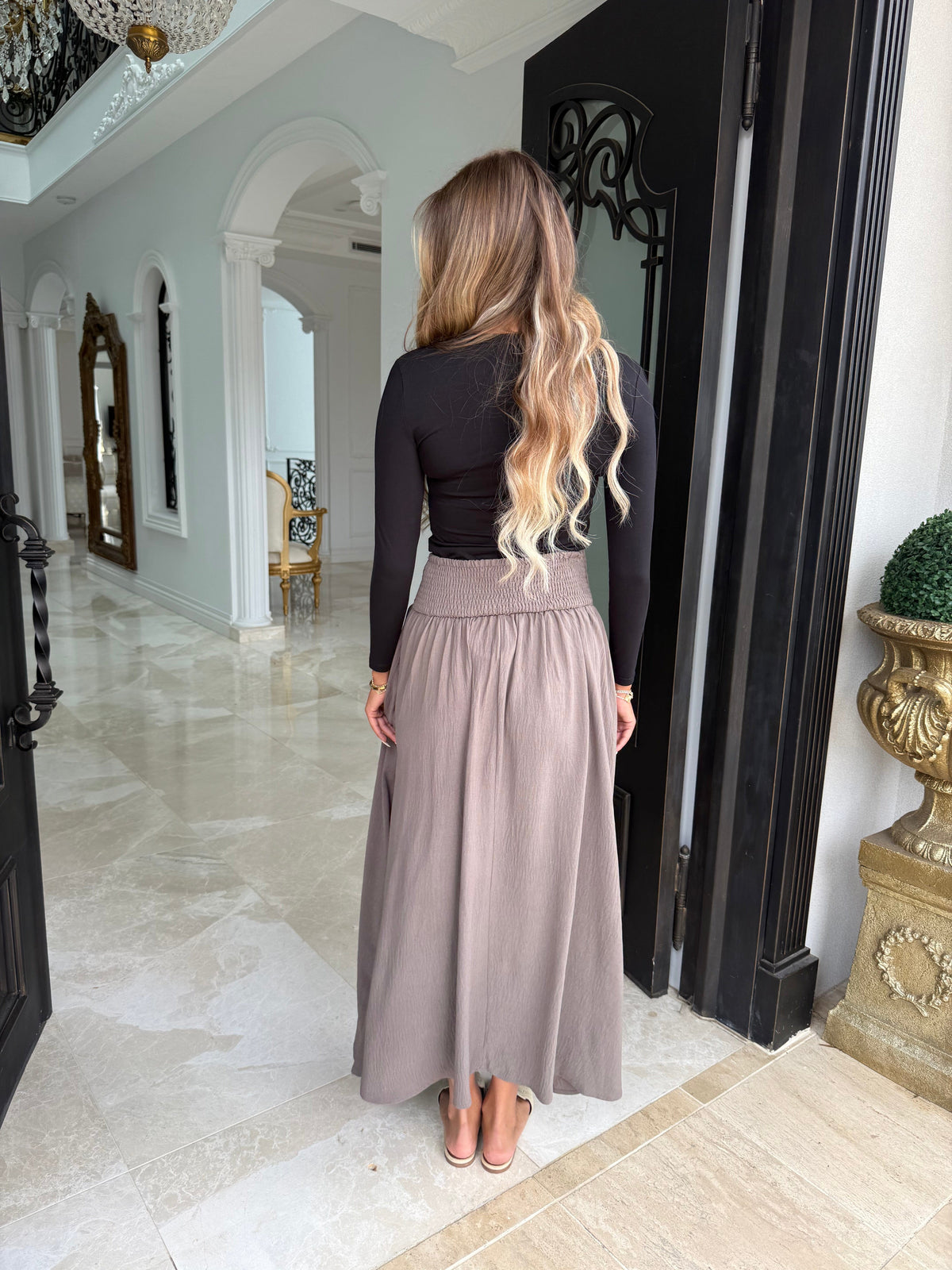 Milla Button Skirt