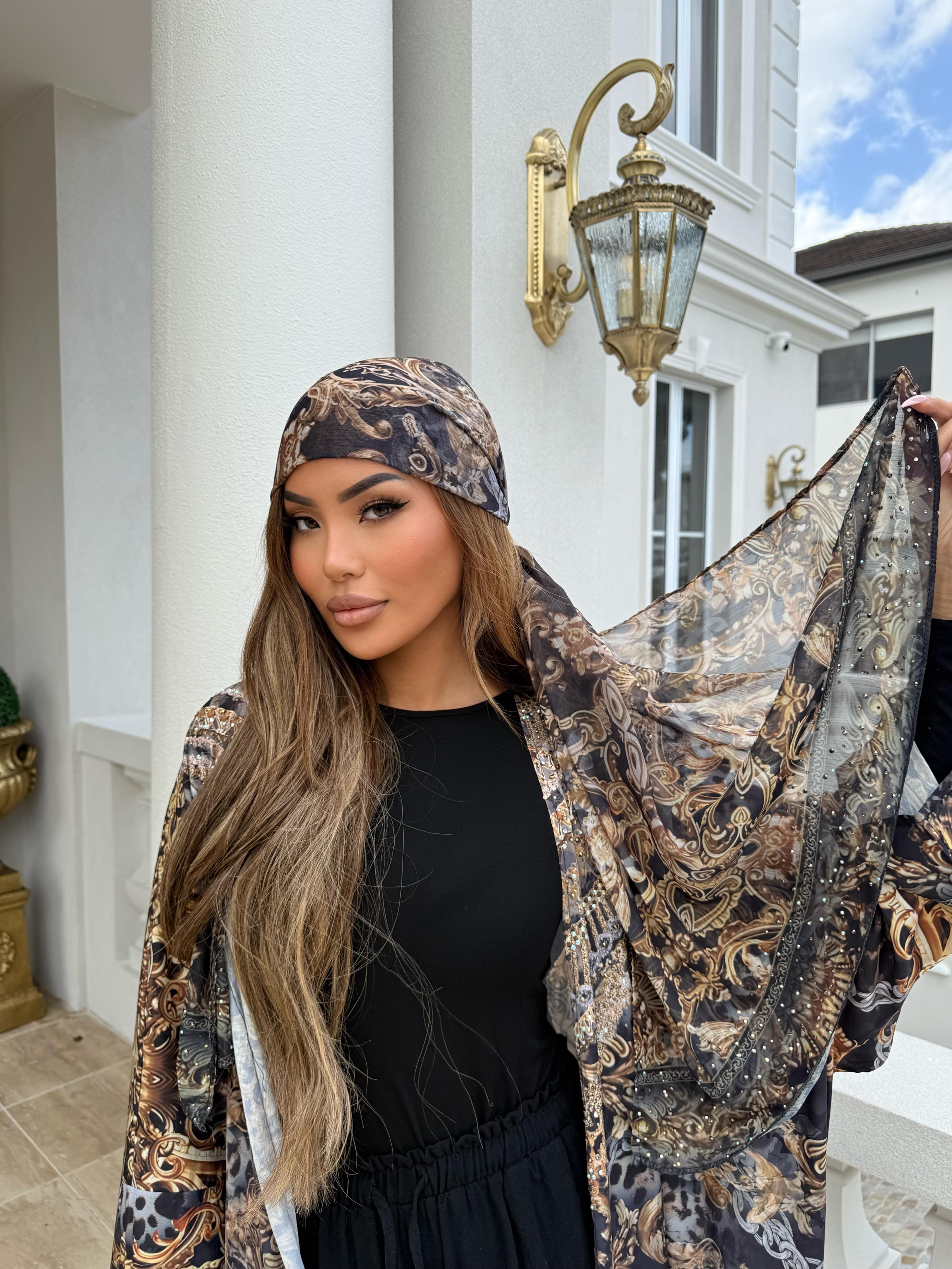 Leopard Beade Shawl
