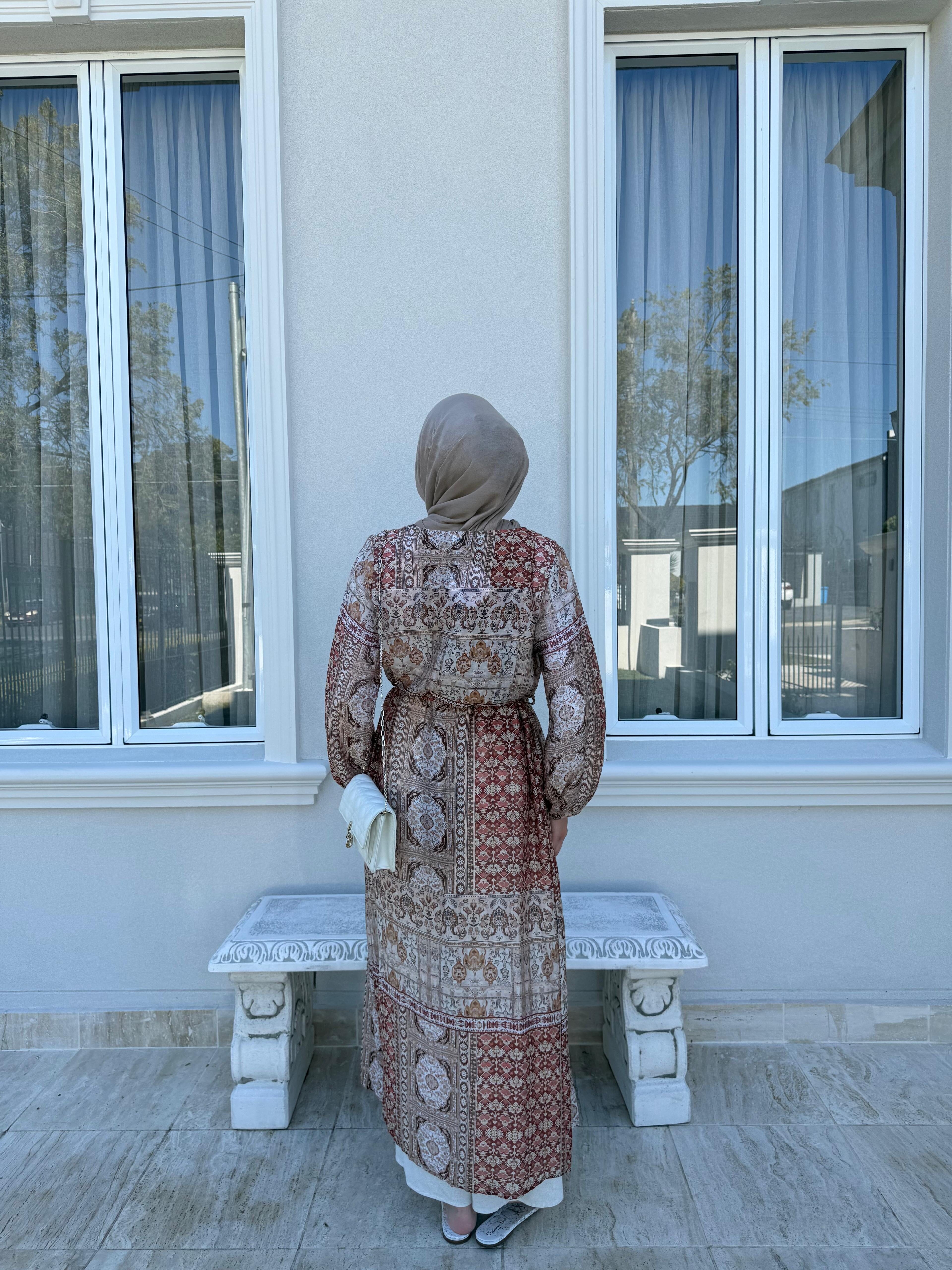 Rust Tribal Cardigan