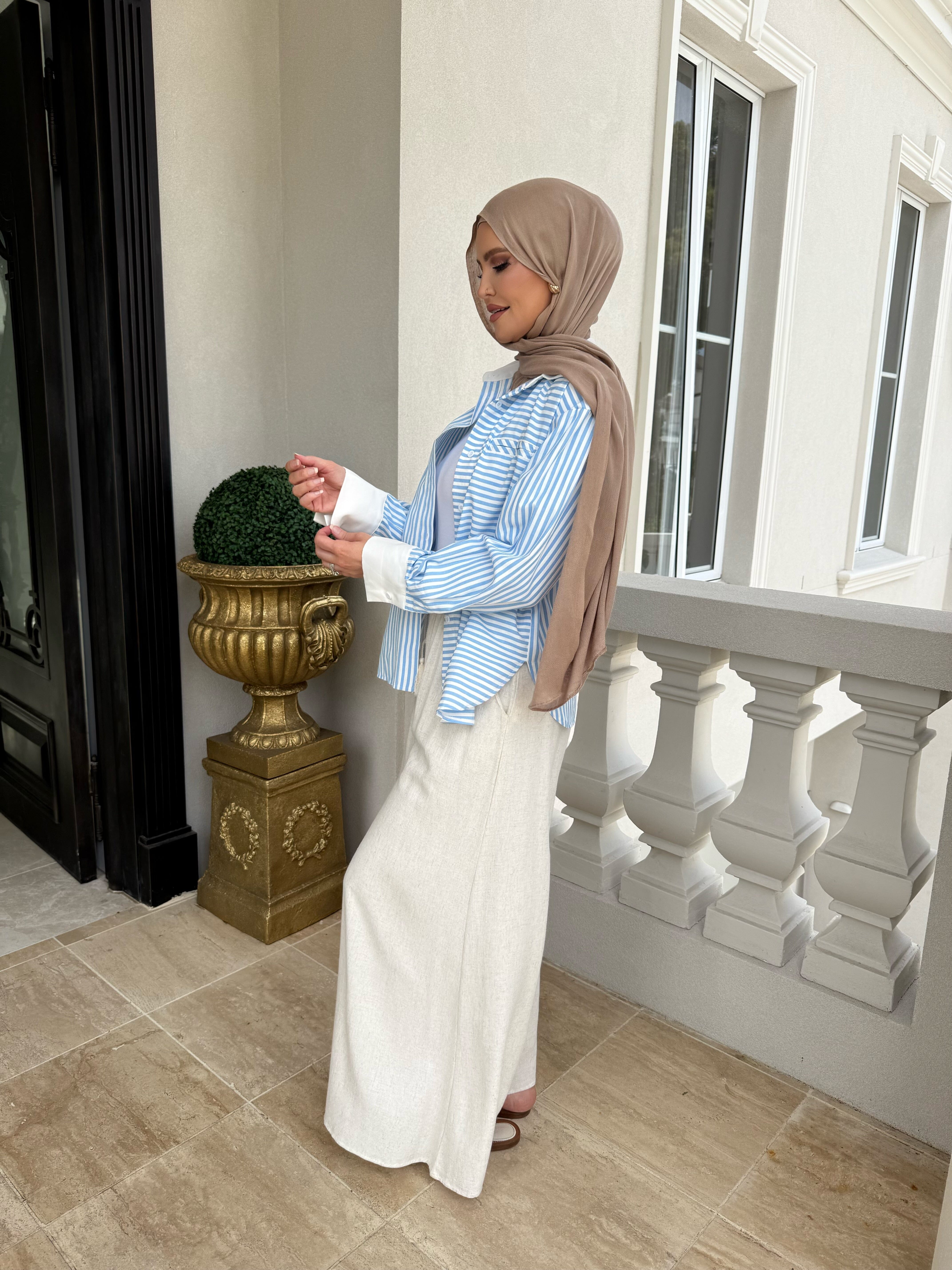 Baby Blue Stripe Shirt