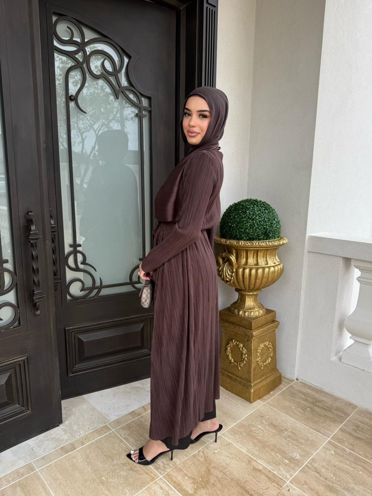 Pleated Trench