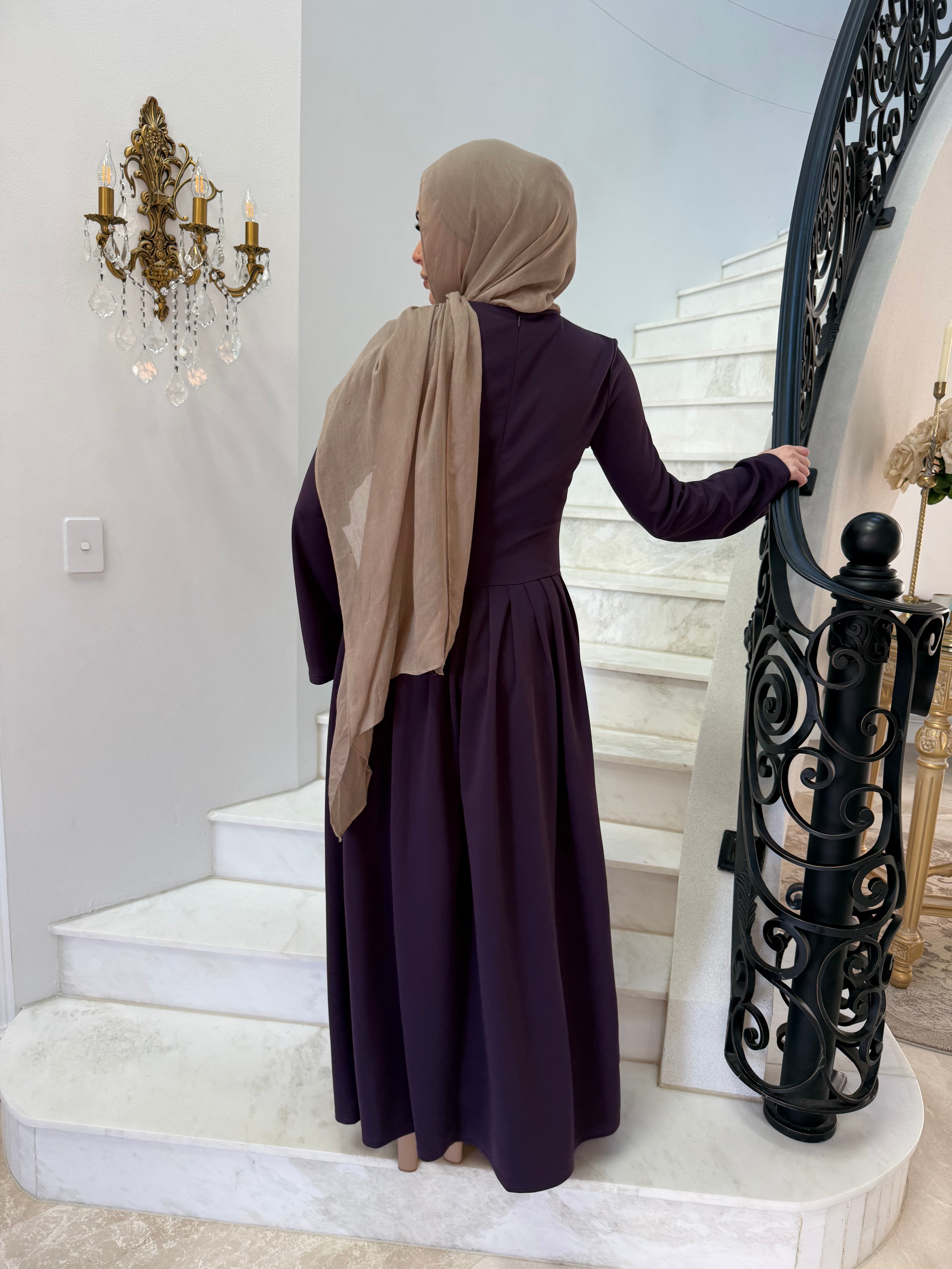 Pleated Glam Dress