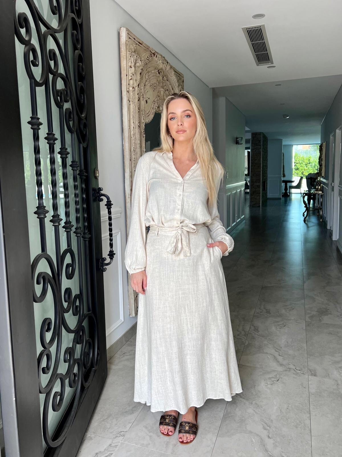Maxi Linen Skirt