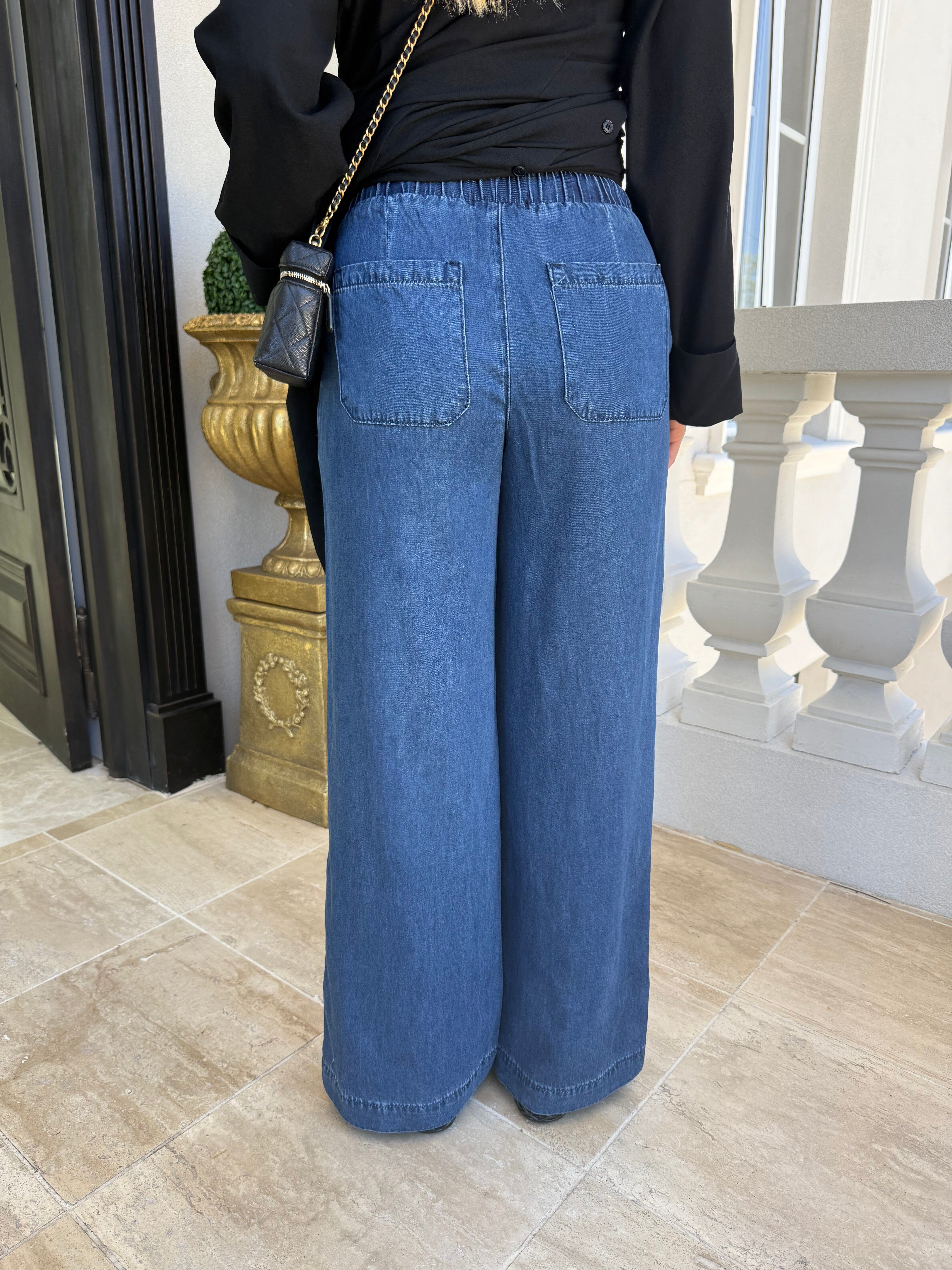 Dark Denim Wide Leg