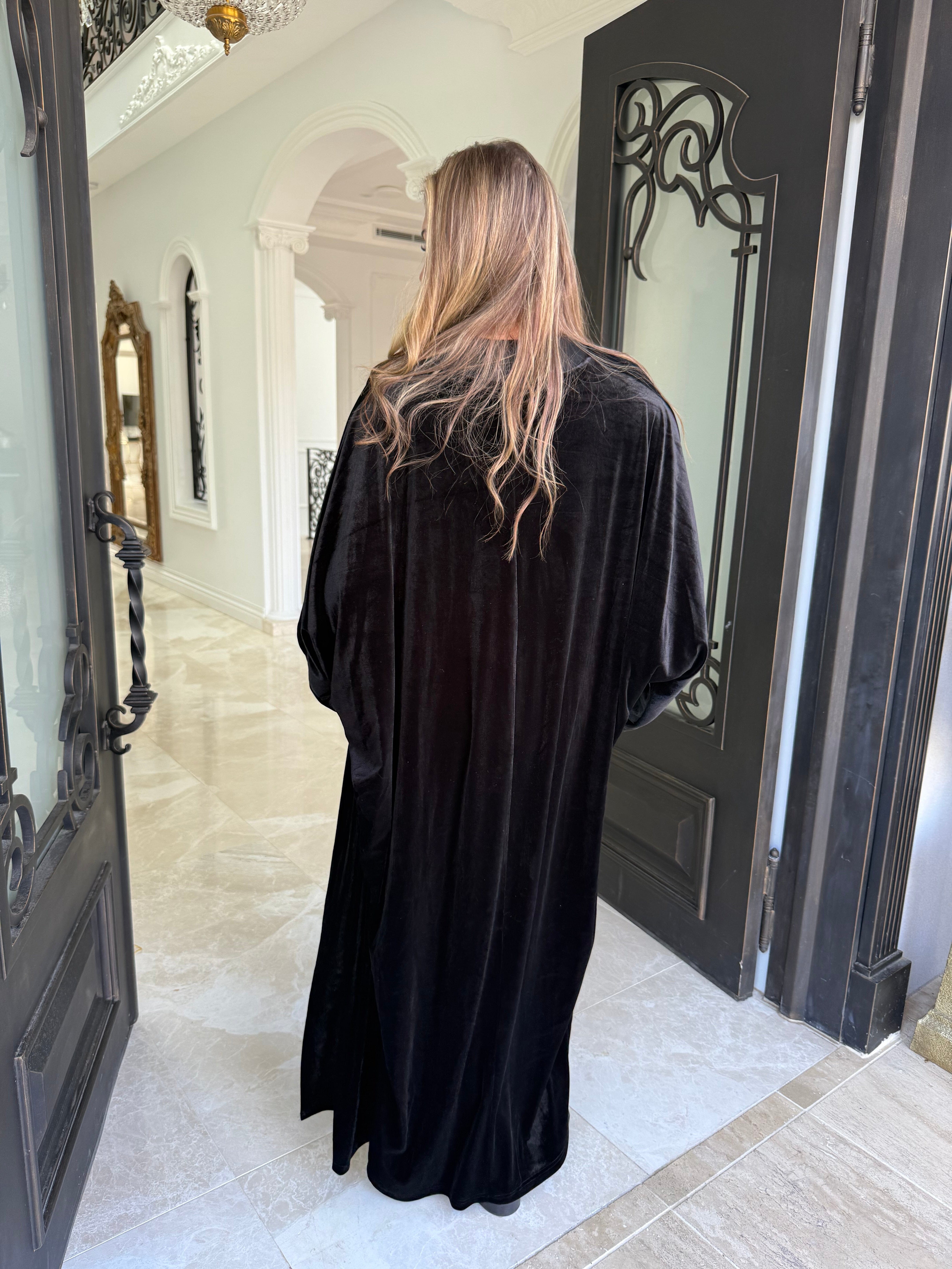 Velvet Open Abaya