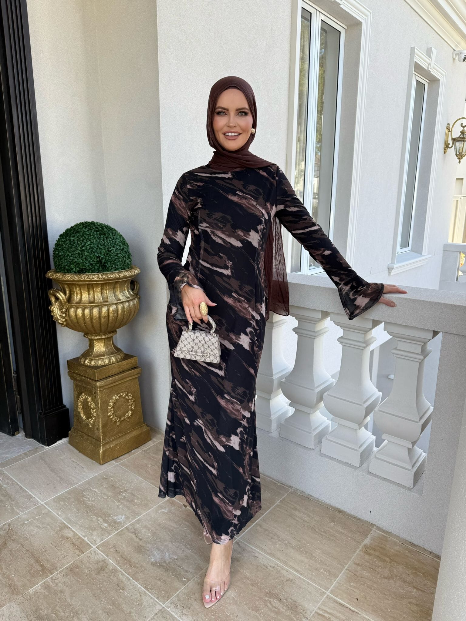 Dye Mesh Dress
