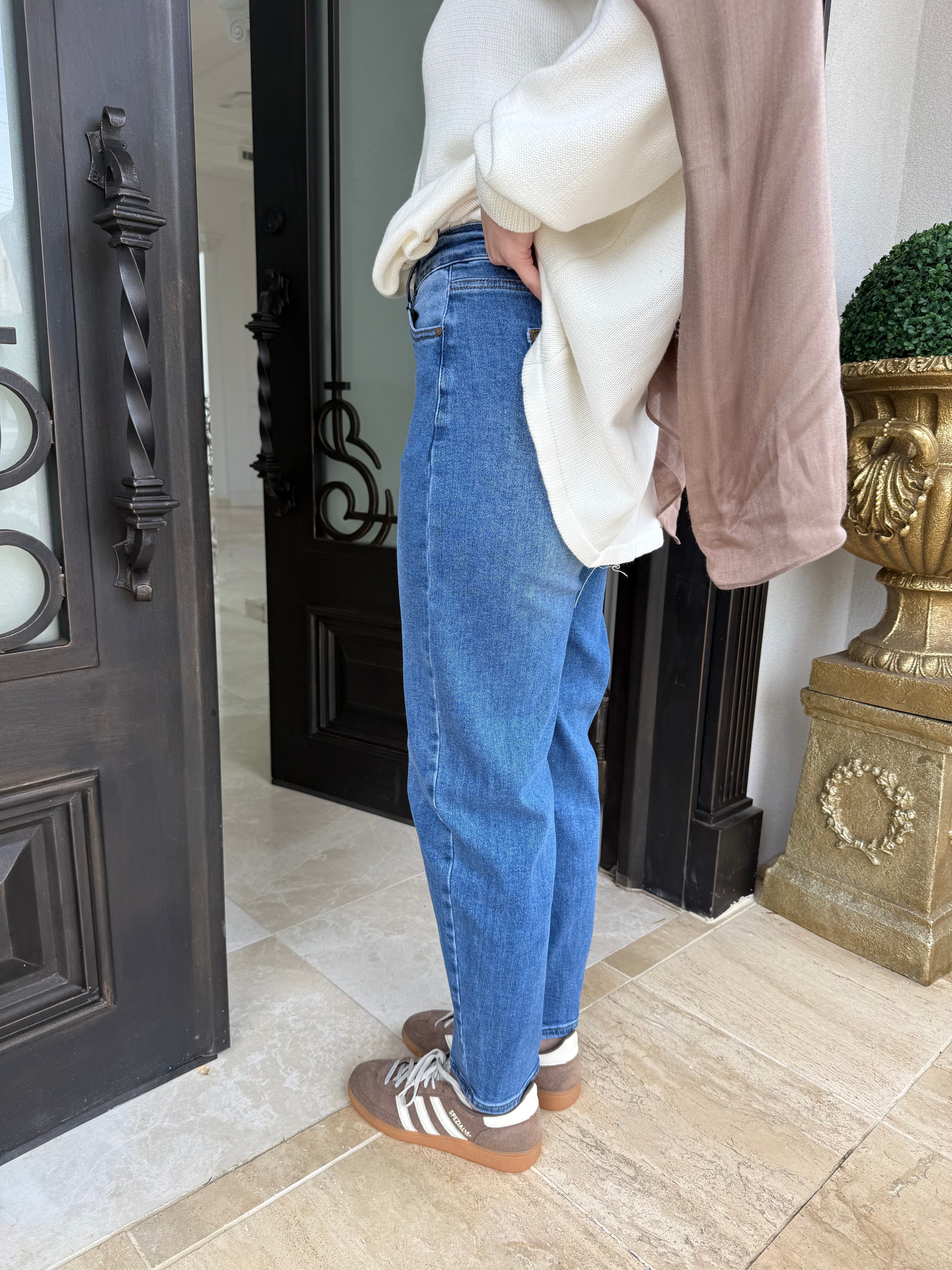 Blue Boyfriend Jeans