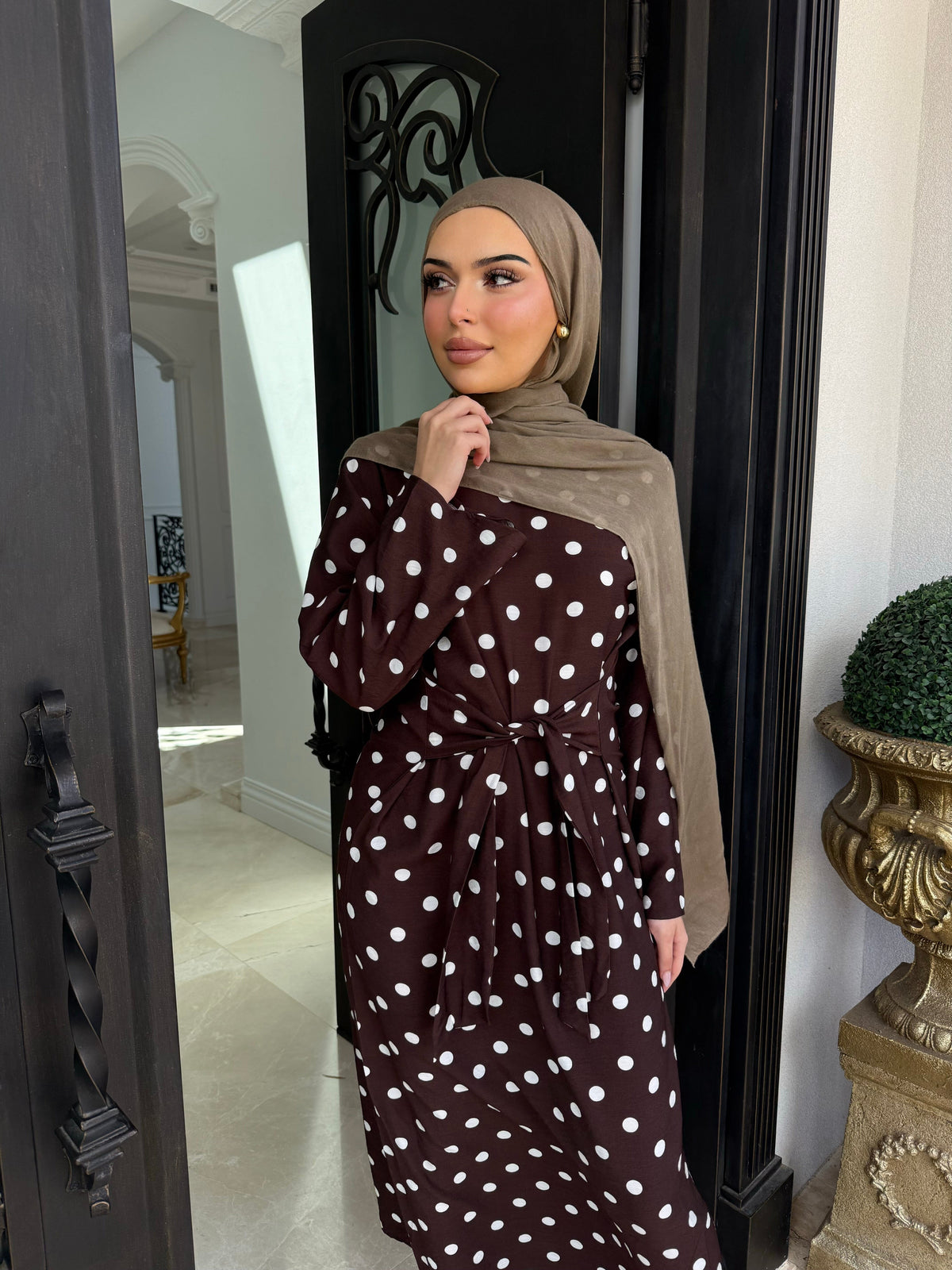 Polka Dot Tie Dress