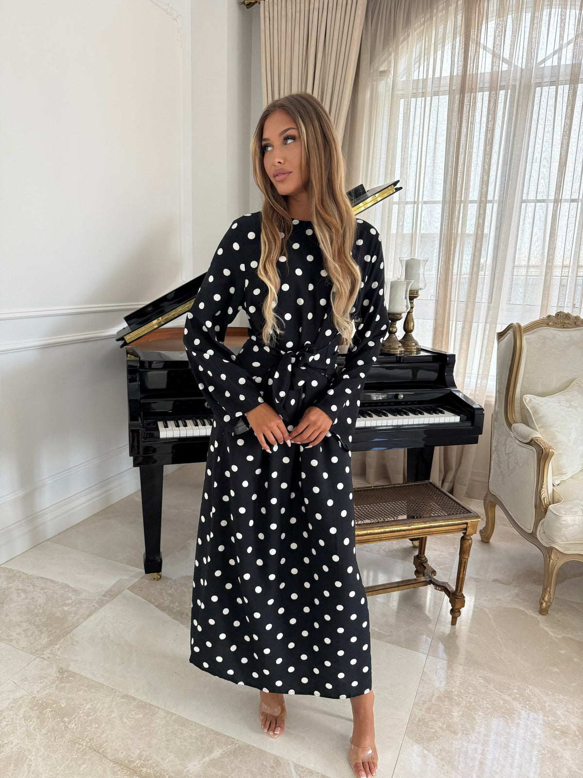 Polka Dot Tie Dress