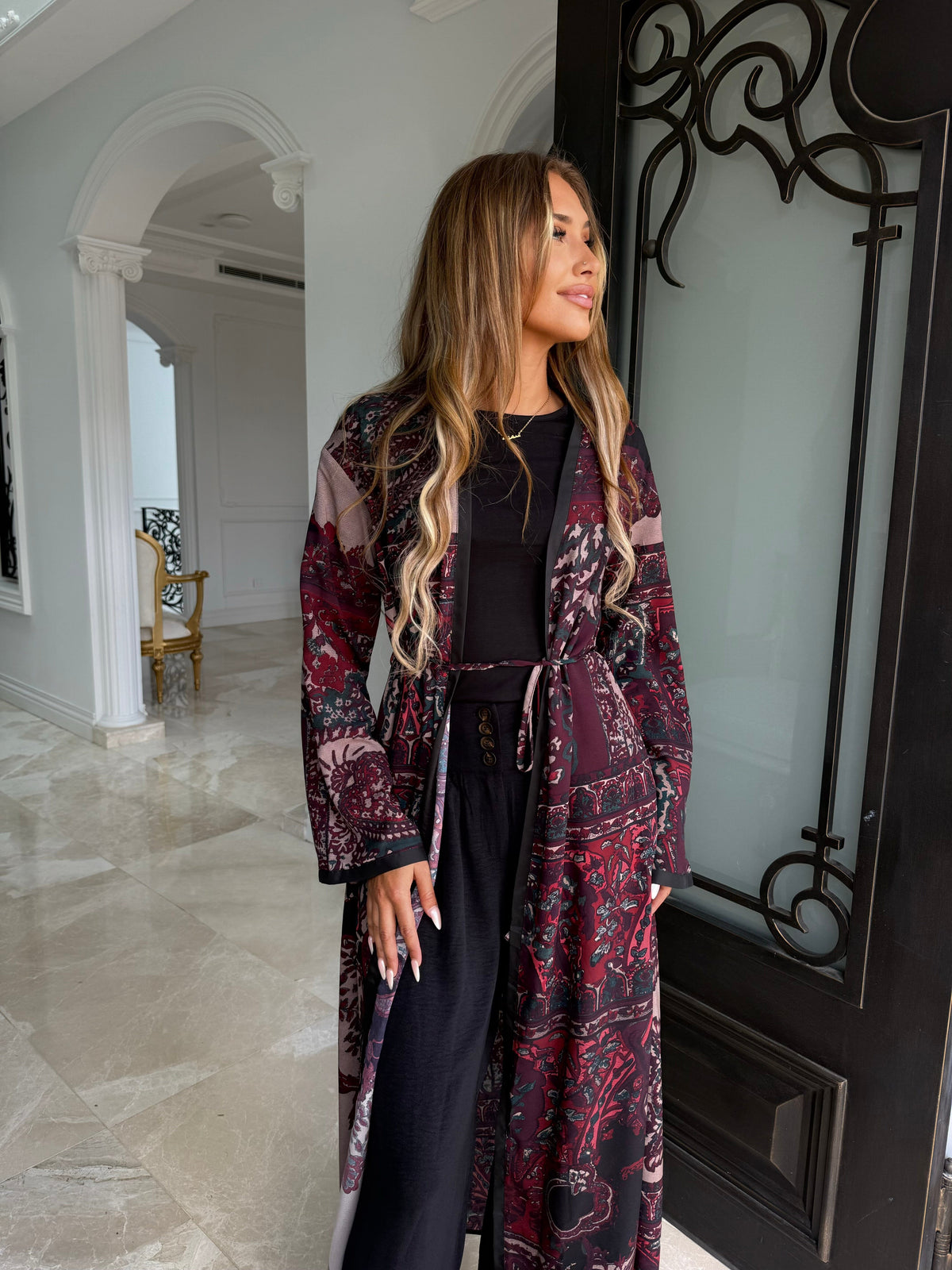 Lowlaya Printer Abaya