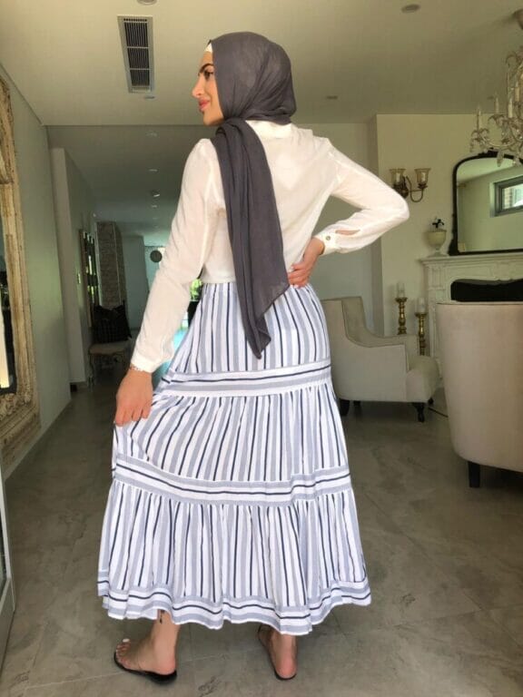 Greece Stripe Skirt