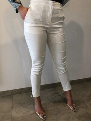 
            
                Load image into Gallery viewer, White Tailored Formal Pants
            
        