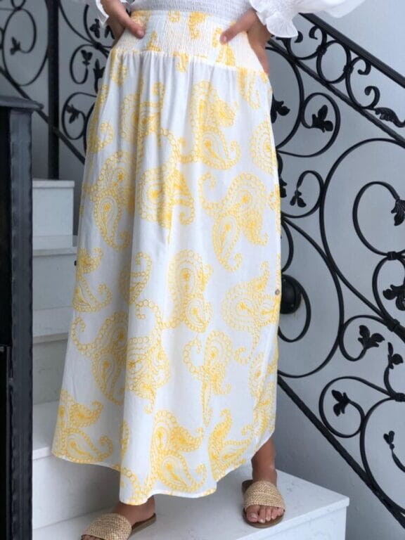 Fully Lined Embroidery Skirt