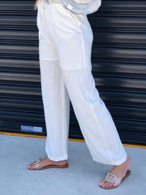 
            
                Load image into Gallery viewer, Linen Lisa Tie Pants
            
        