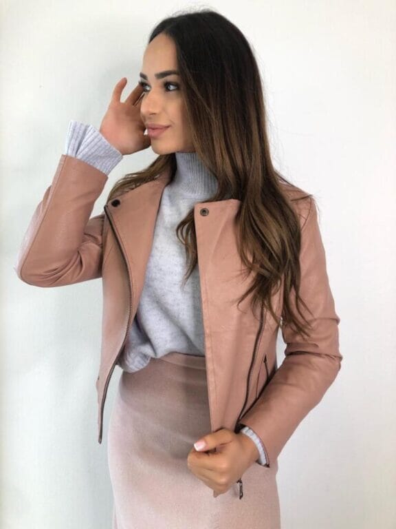 
            
                Load image into Gallery viewer, Pink Leather Jacket
            
        