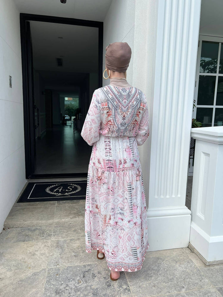 Lana Pink Beaded Dress