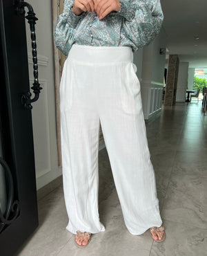 
            
                Load image into Gallery viewer, Wide Fit Linen Pants
            
        