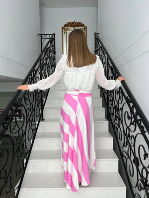 Pretty Pink Stripe Skirt