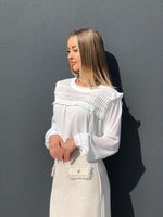 White Chiffon Detailed Shirt