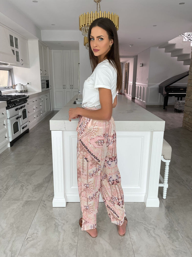 Pink Glam Beaded Pants