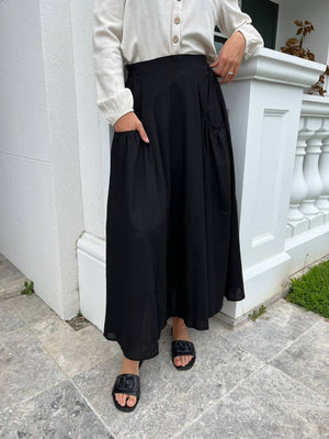 Mary-Anna Linen Skirt