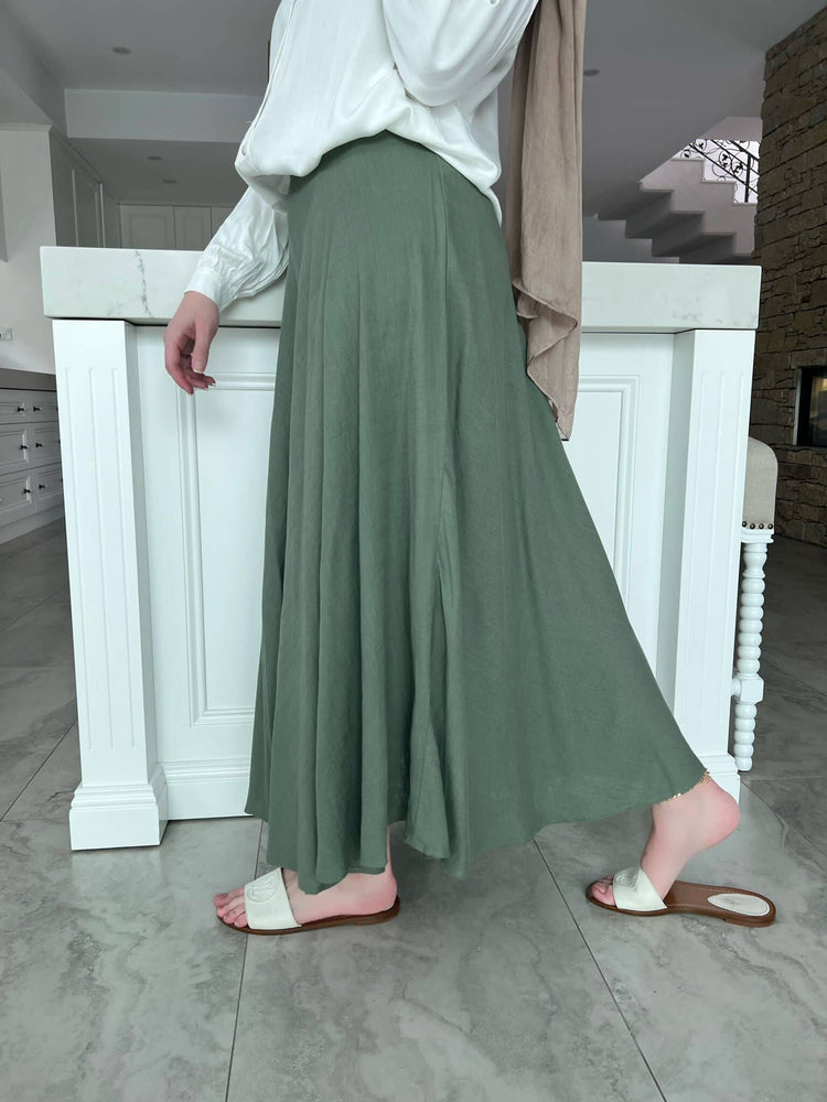 Mel Linen Flowy Skirt