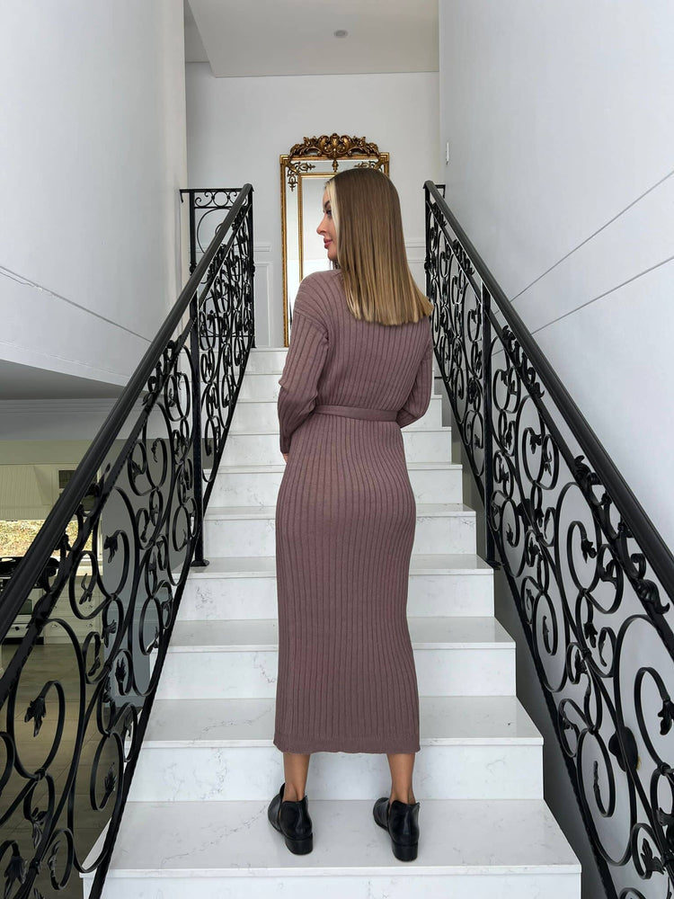 Thick Ribbed Knit Dress