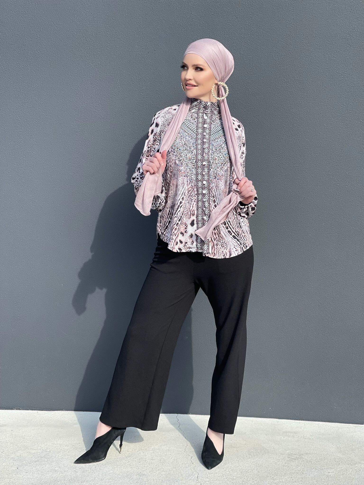 Black Nel Wide Leg Pants