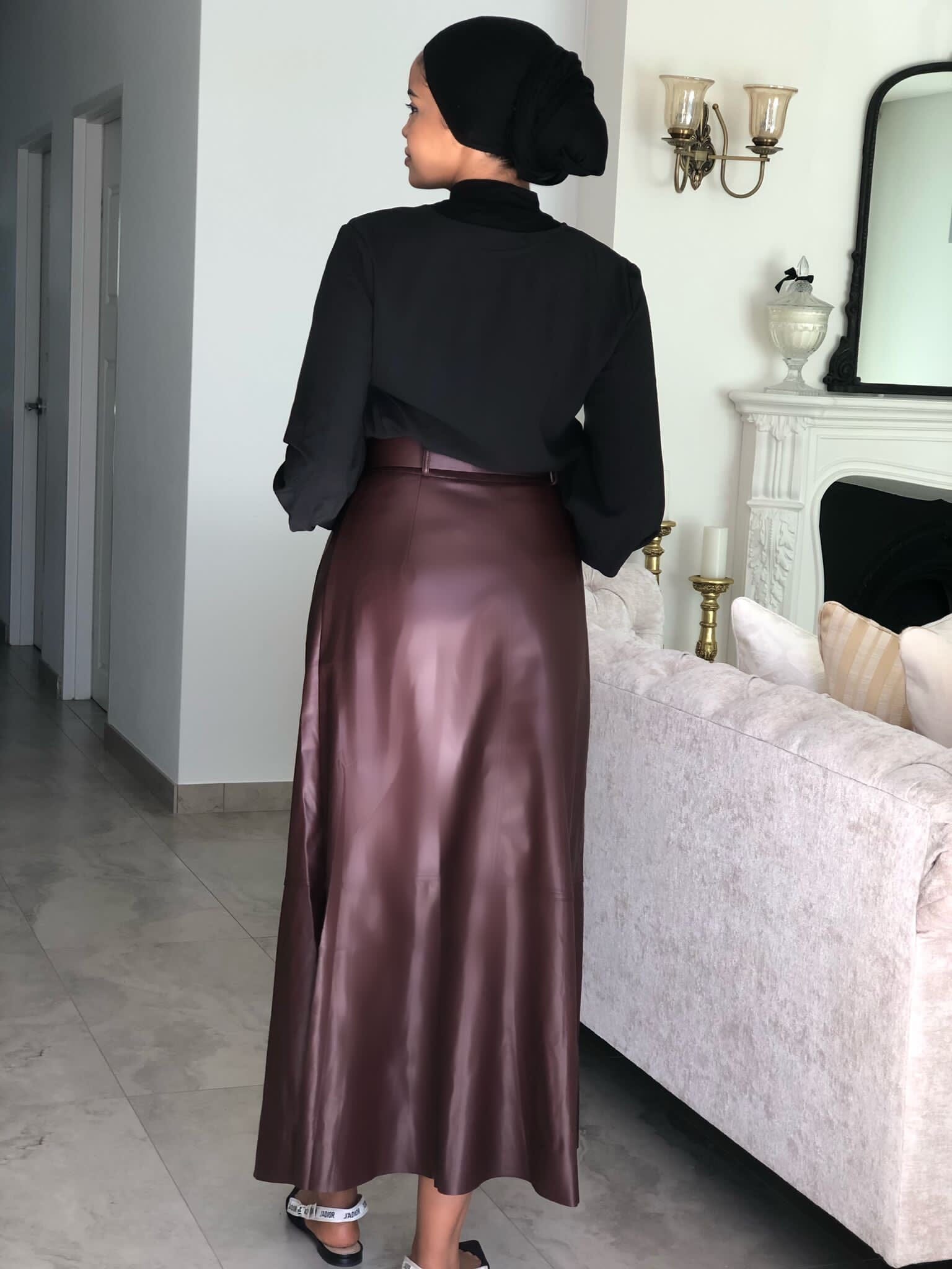 Leather Belt Skirt