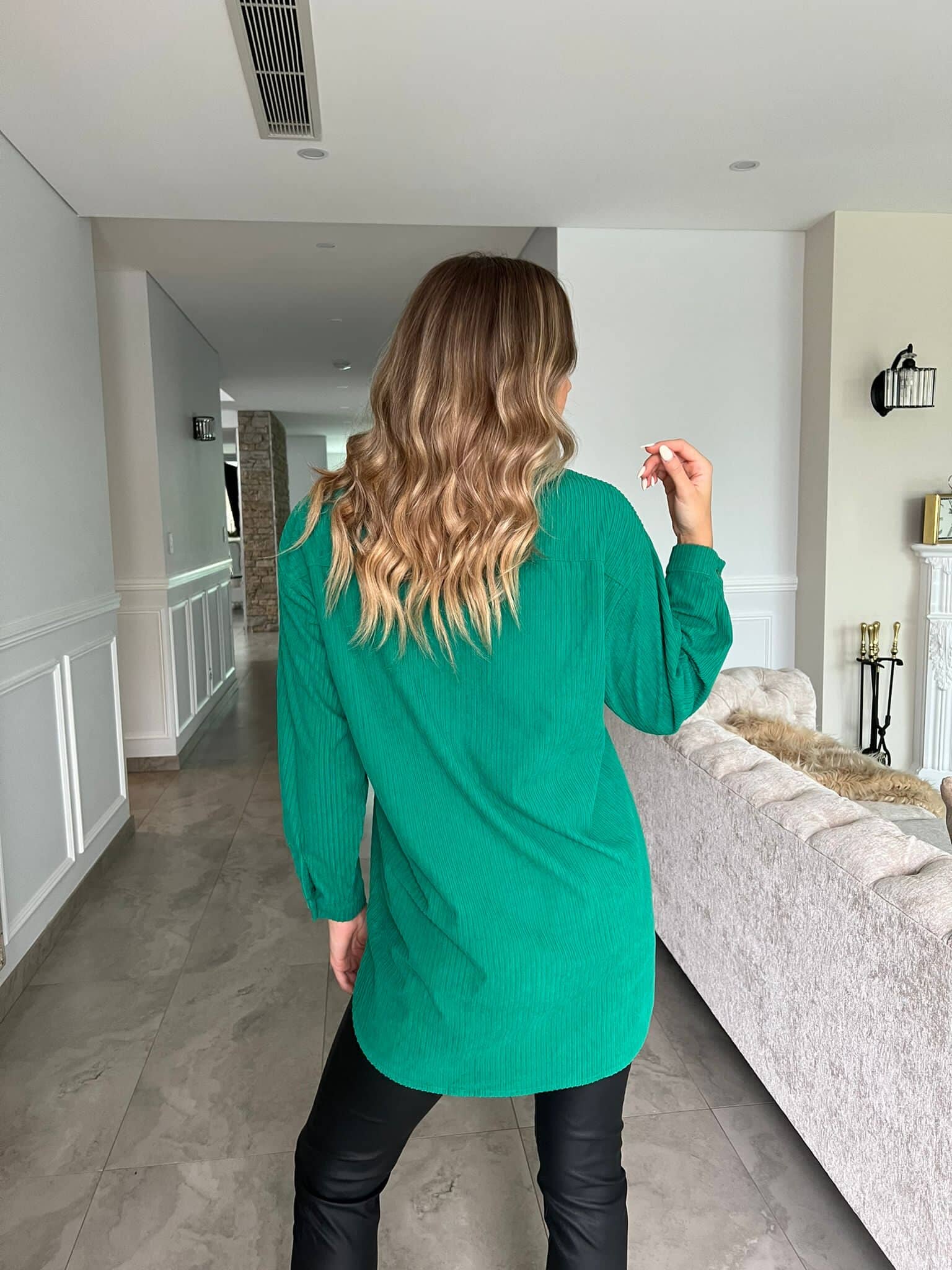 Velvet Mom Button Shirt