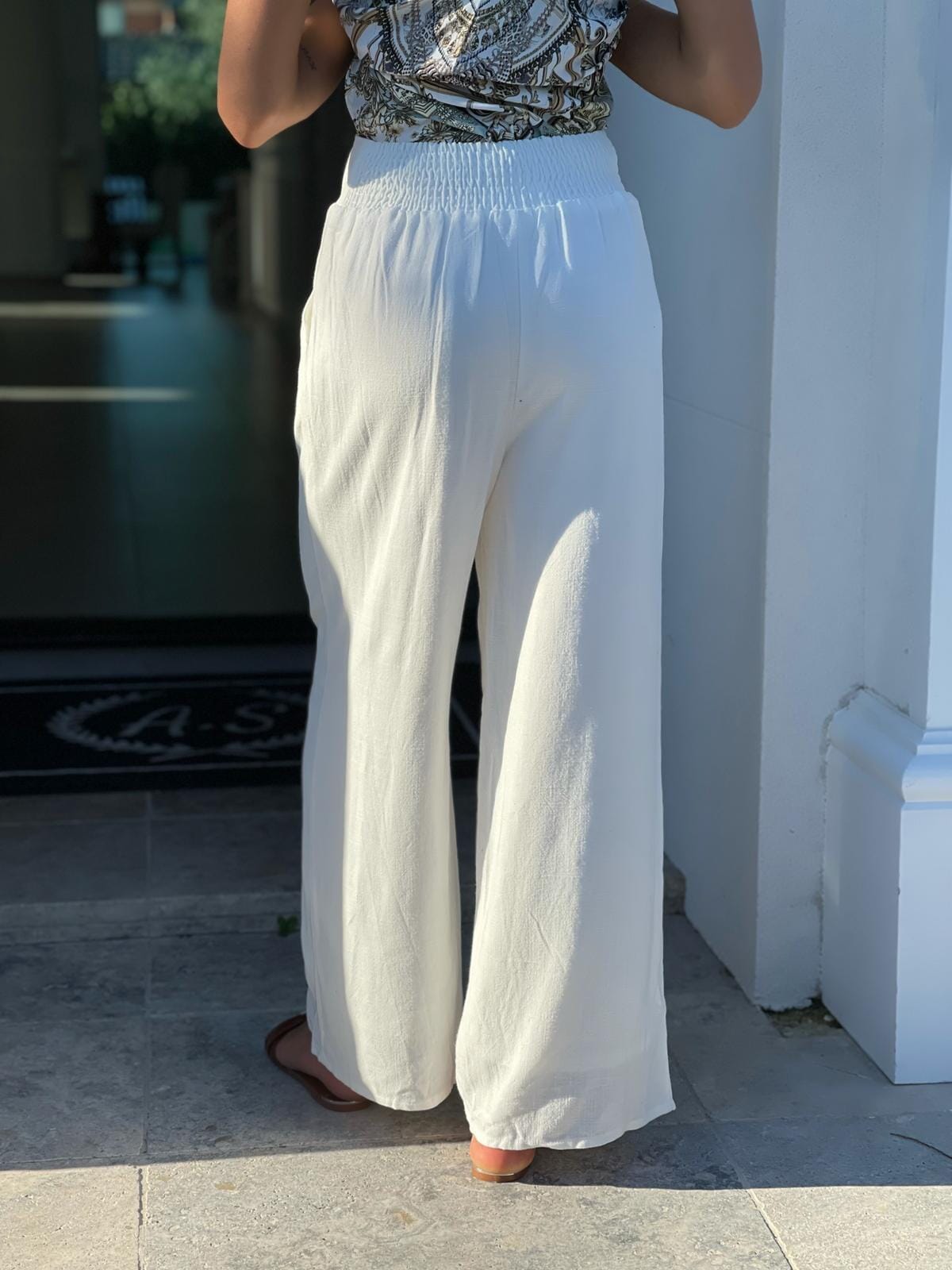 High Waisted Linen Pants